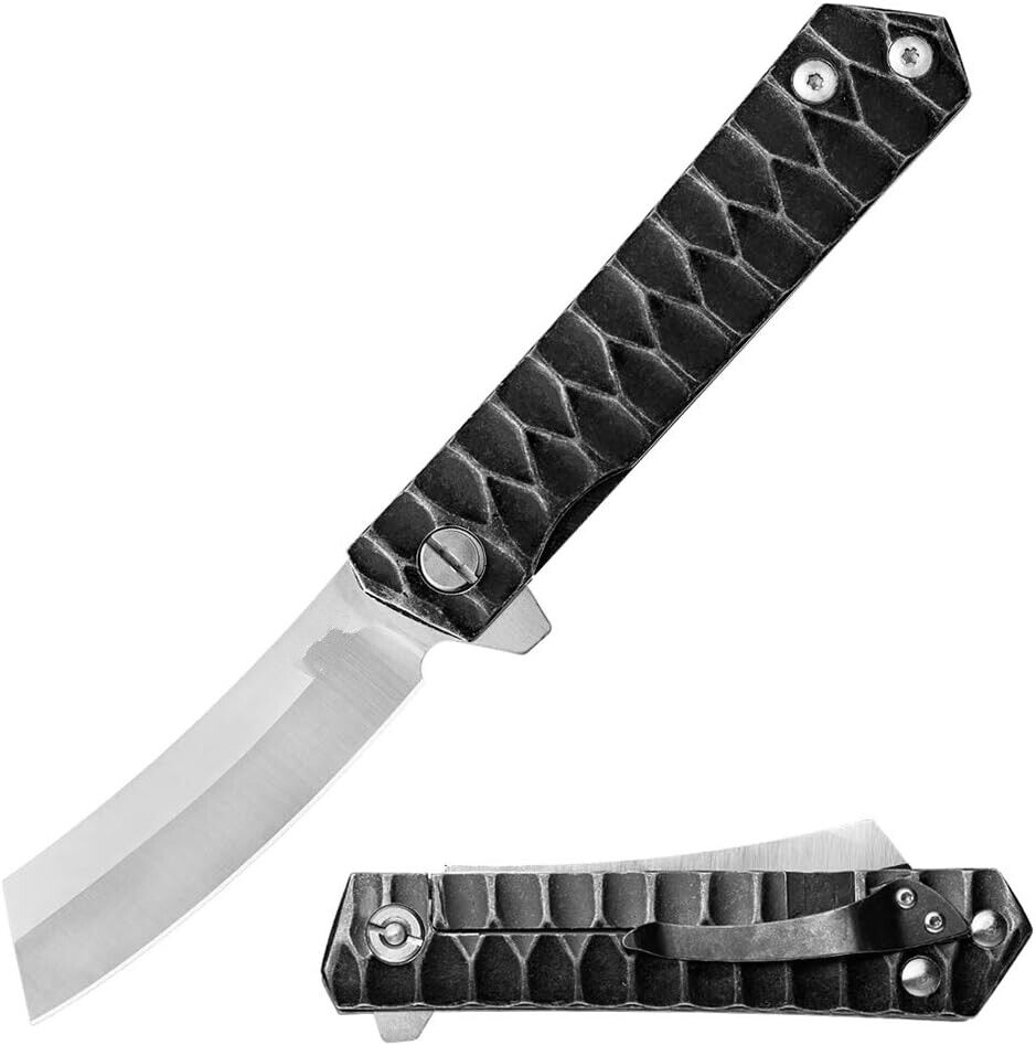 Folding Tactical Knives Razor Blade Ball Bearing System Pocket Flipper Knife
