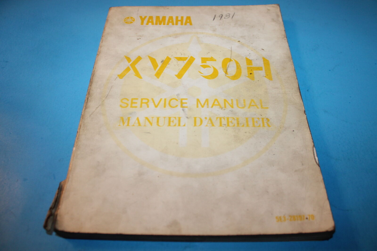 OEM YAMAHA 1981 XV750H SERVICE MANUAL ENGLISH/FRENCH 5E3-28197-70