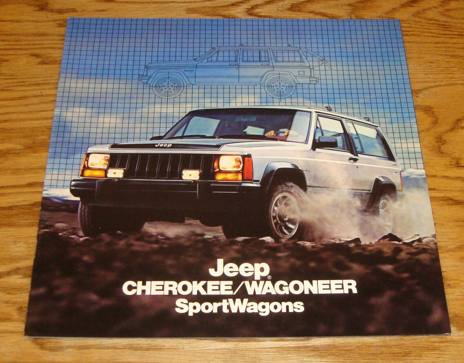 Original 1984 Jeep Cherokee & Wagoneer Deluxe Sales Brochure 84