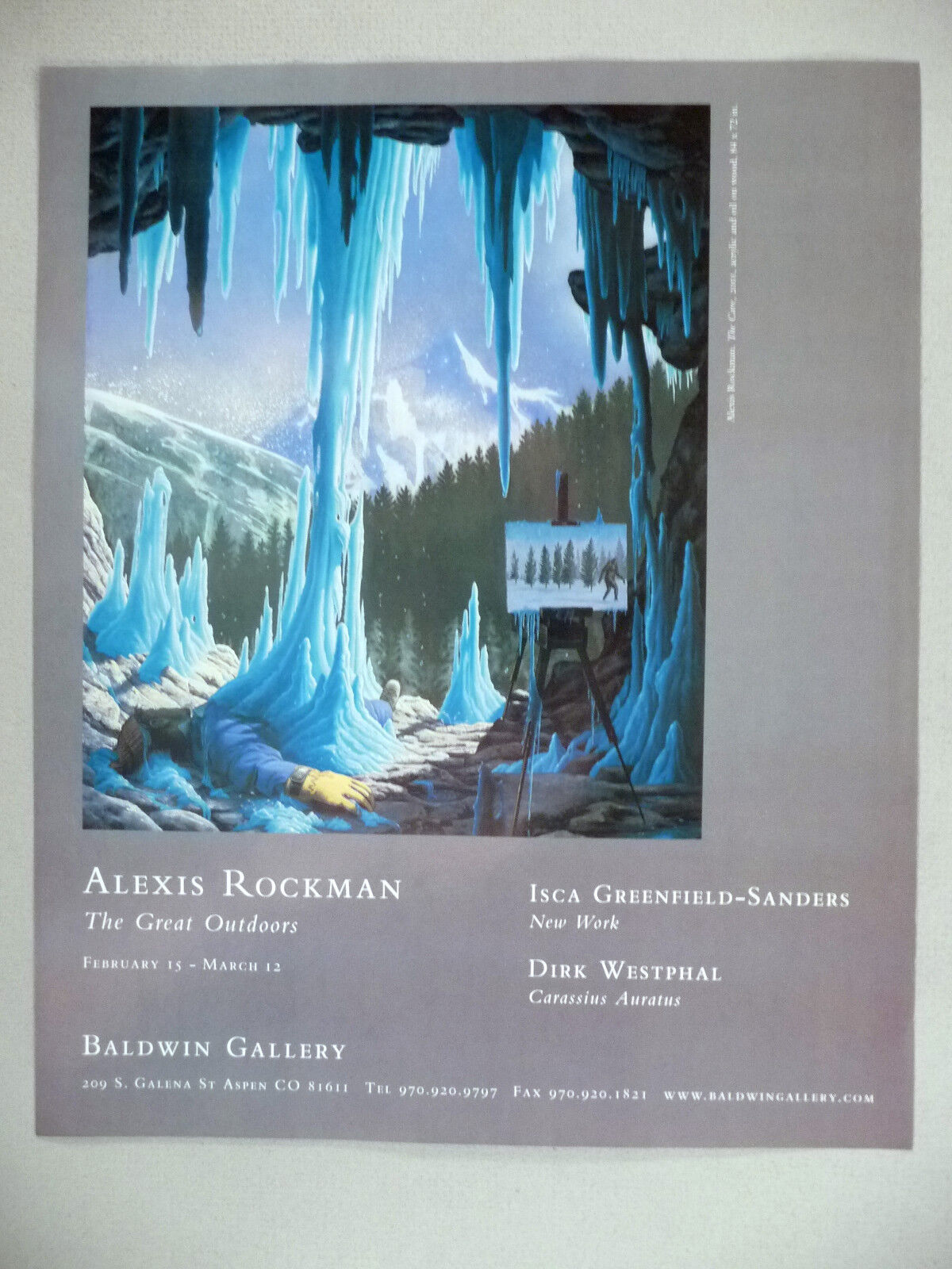 Alexis Rockman Art Gallery Exhibit PRINT AD - 2002