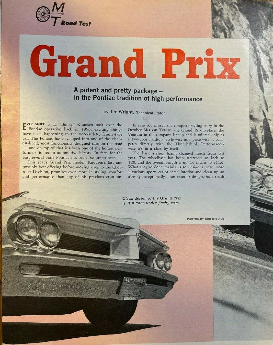 Road Test 1962 Pontiac Grand Prix illustrated