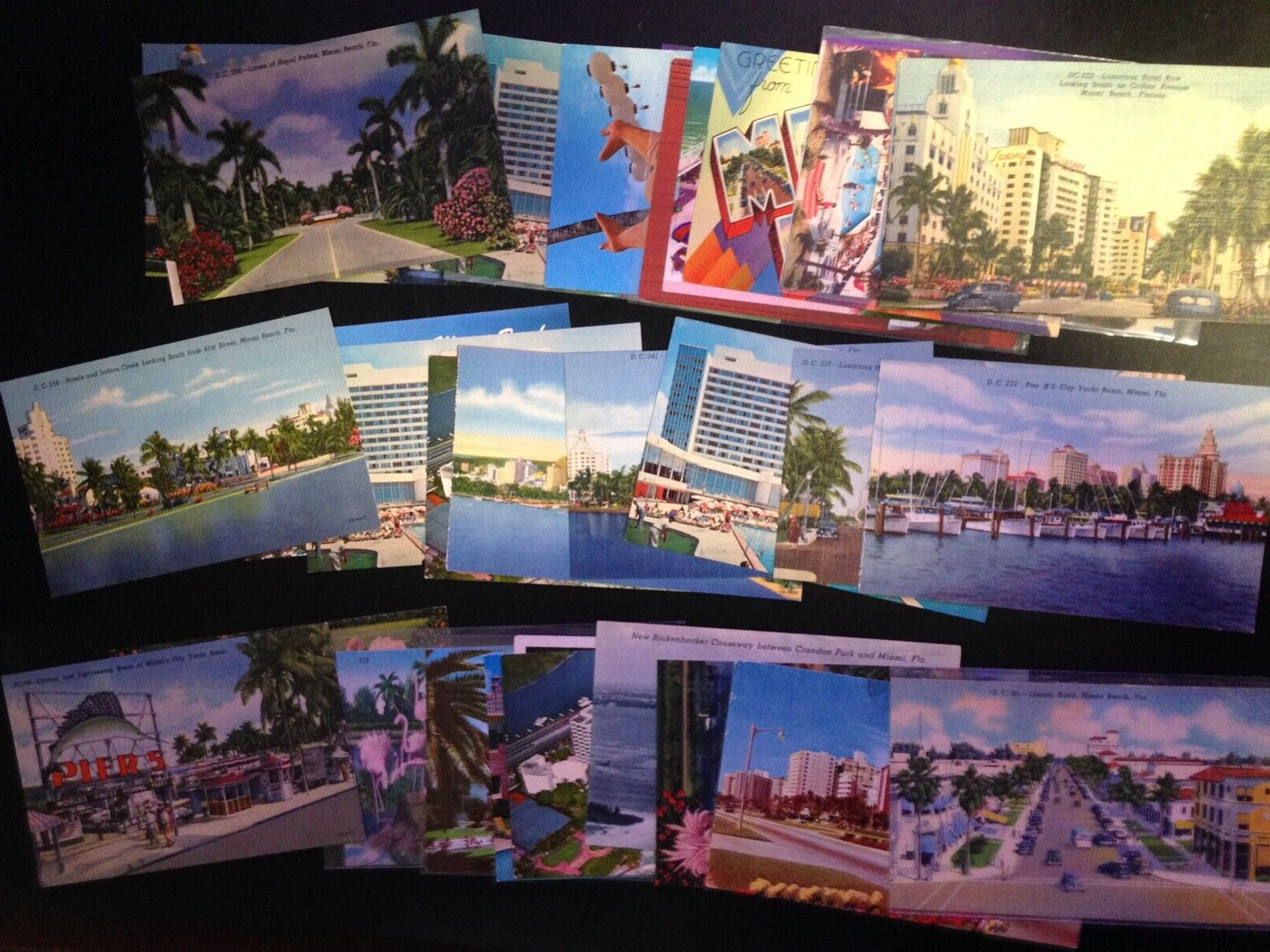 30+ Postcard lot, Miami, Florida. Nice