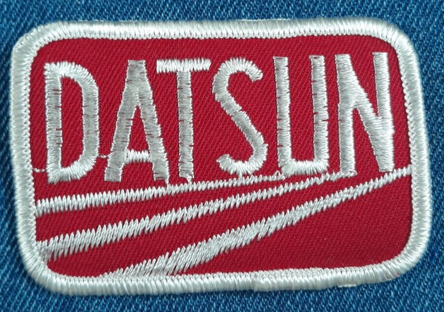 NOS Vintage Original 1970s Datsun Logo Embroidered 3\