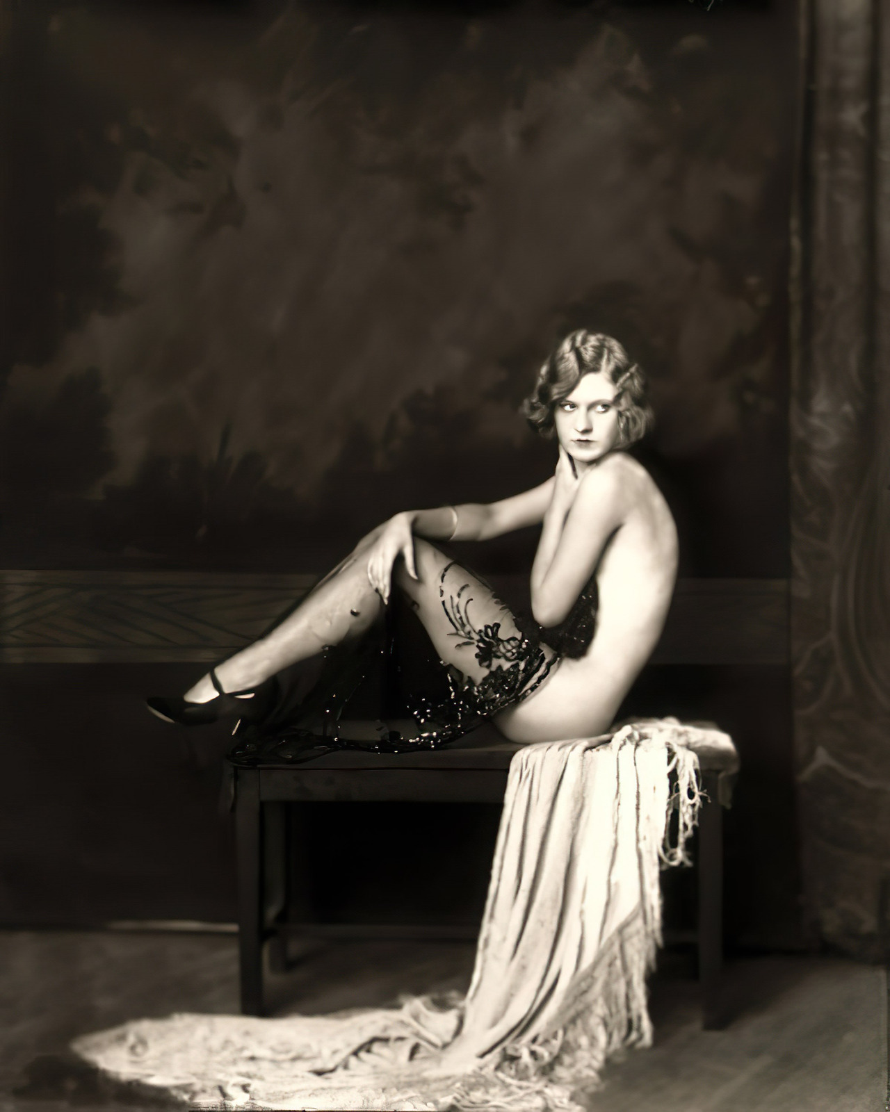 Roaring 20\'s Ziegfeld Follies Chorus Girl 8x10 Risque Vintage Photo Show Girl