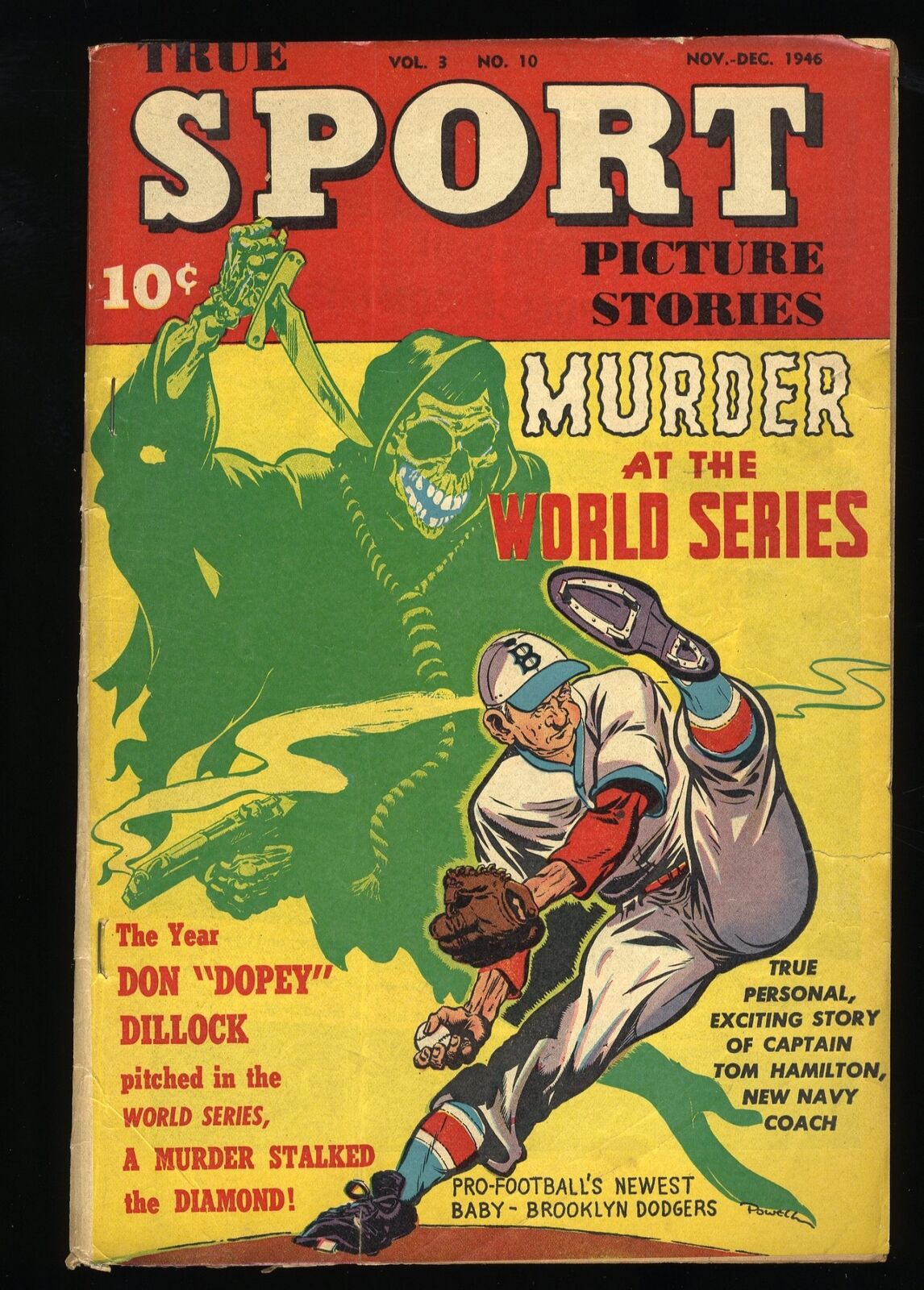True Sport Picture Stories v3 #10 GD 2.0 Grim Reaper Cover Street and Smith