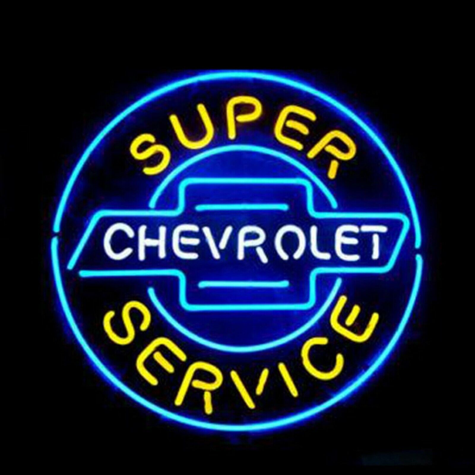 CHEVROLET Super Service BANNER 3x3 Ft Fabric Poster Tapestry Flag chevy art