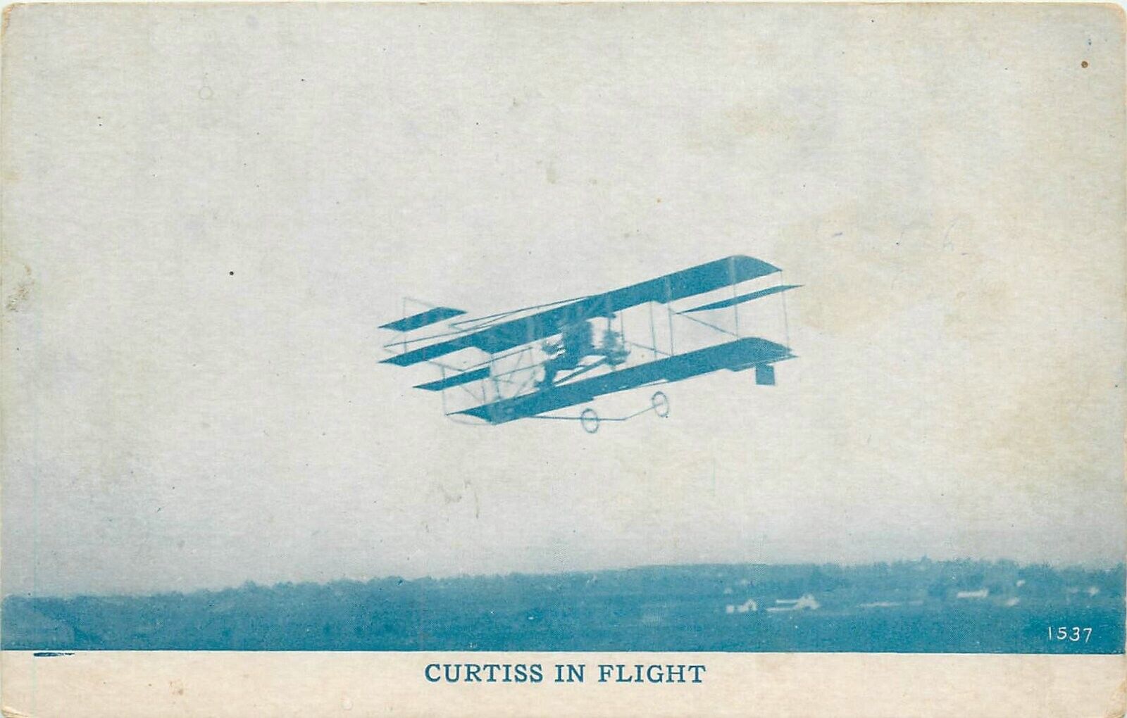 Postcard C-1910 Early Aviation aircraft Curtiss flight Benham Company TR24-1661