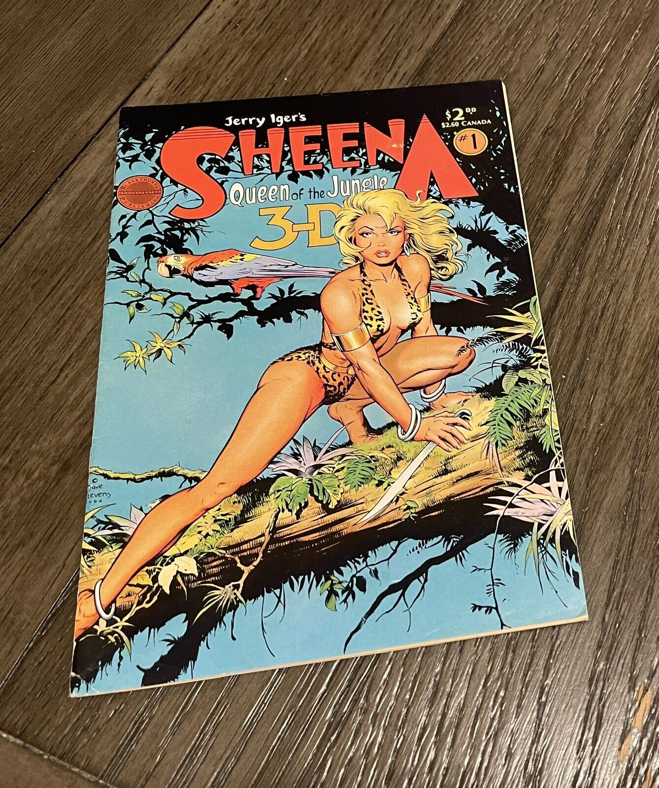 Sheena Queen of The Jungle 3-D #1 1985 Blackthorn, Dave Stevens No Glasses FN/VF
