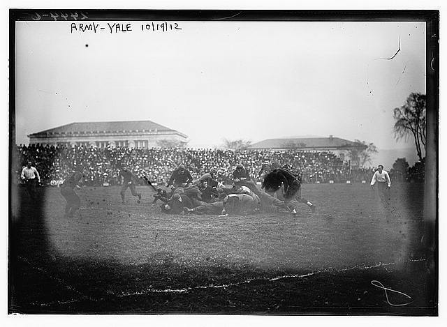 Army-Yale at West Point,October 19,1912,Football,Crowded stands,players 7