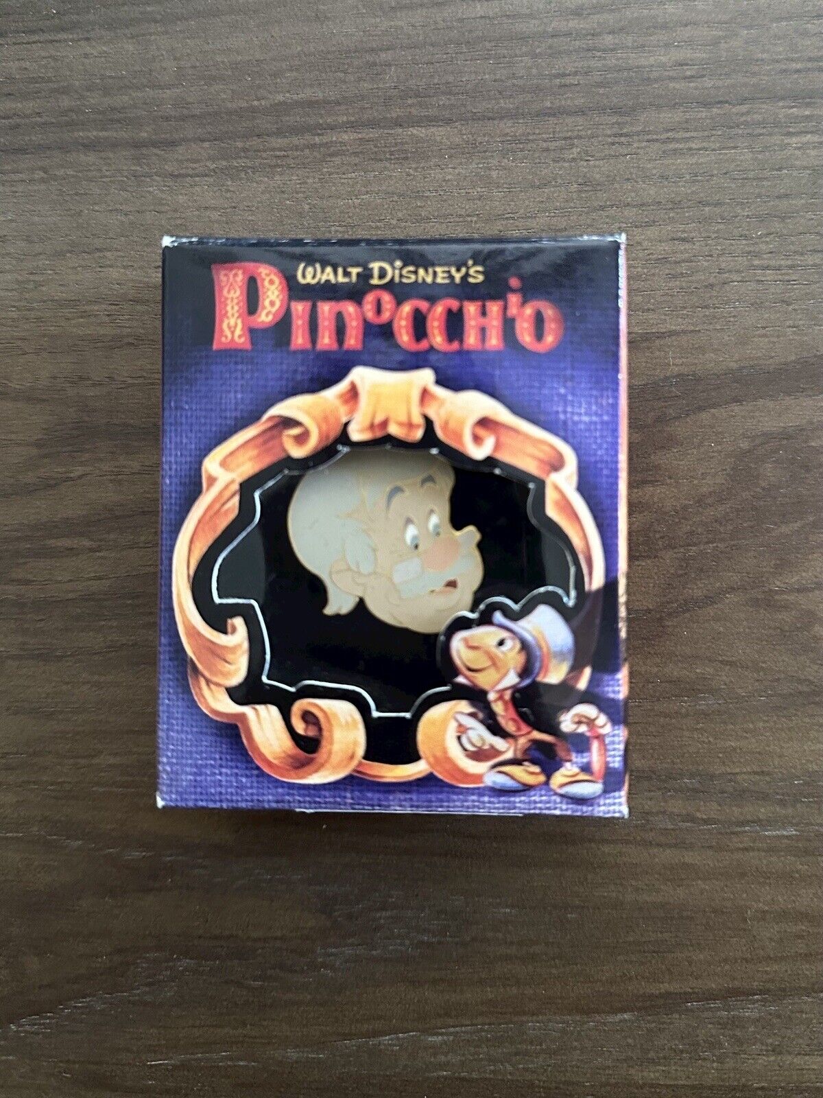 Vintage Limited Edition Walt Disney Pinocchio Box Pin NWT 1940 Geppetto