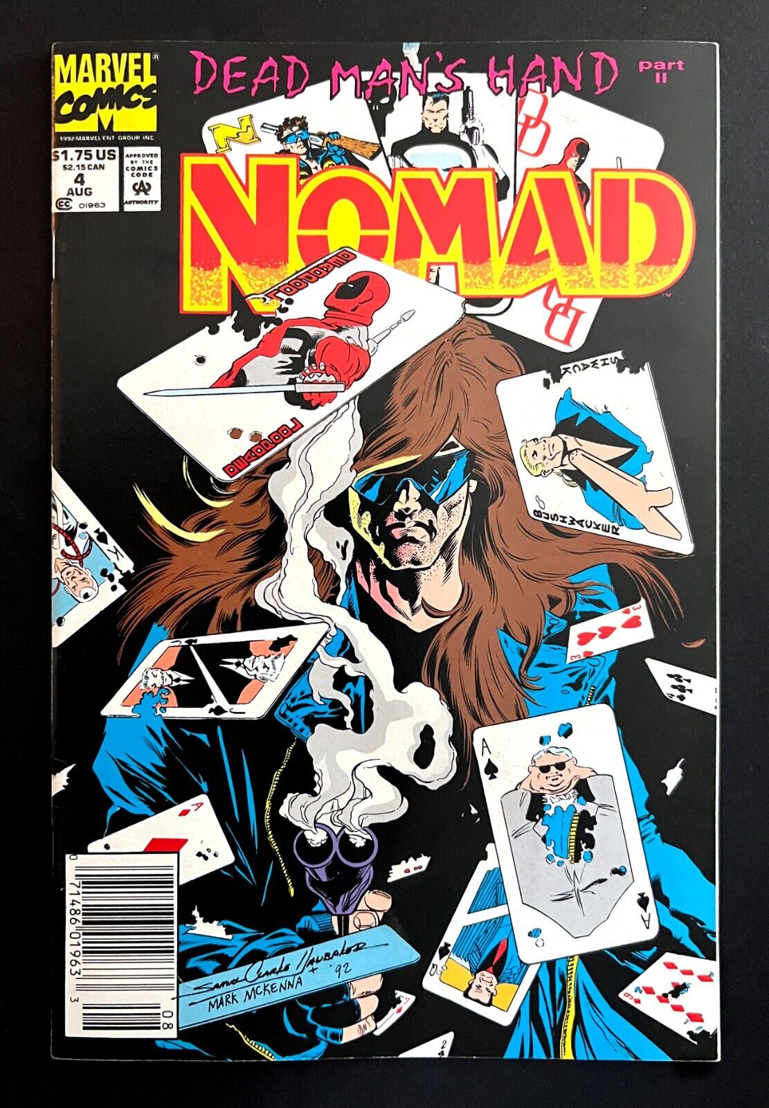 NOMAD #4 Nice Newsstand Vs. Deadpool - Early Appearance Marvel 1992