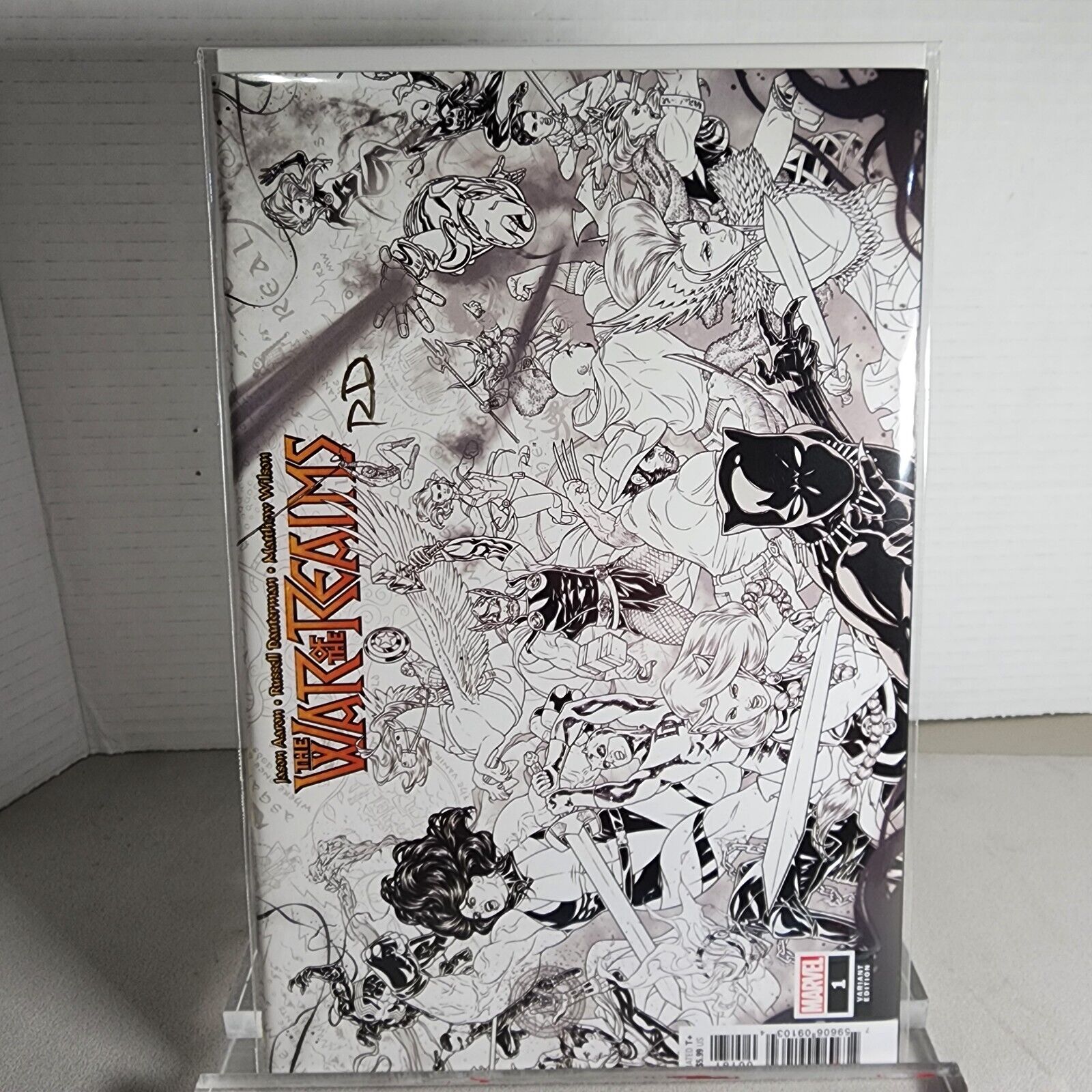 Marvel Comics WAR OF THE REALMS #1 1:10 DAUTERMAN SKETCH VARIANT COVER Signed