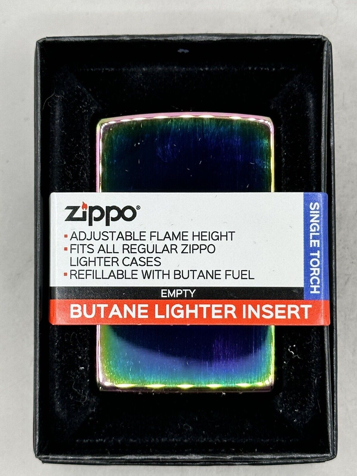 Spectrum Single Torch Refillable Butane Zippo NEW