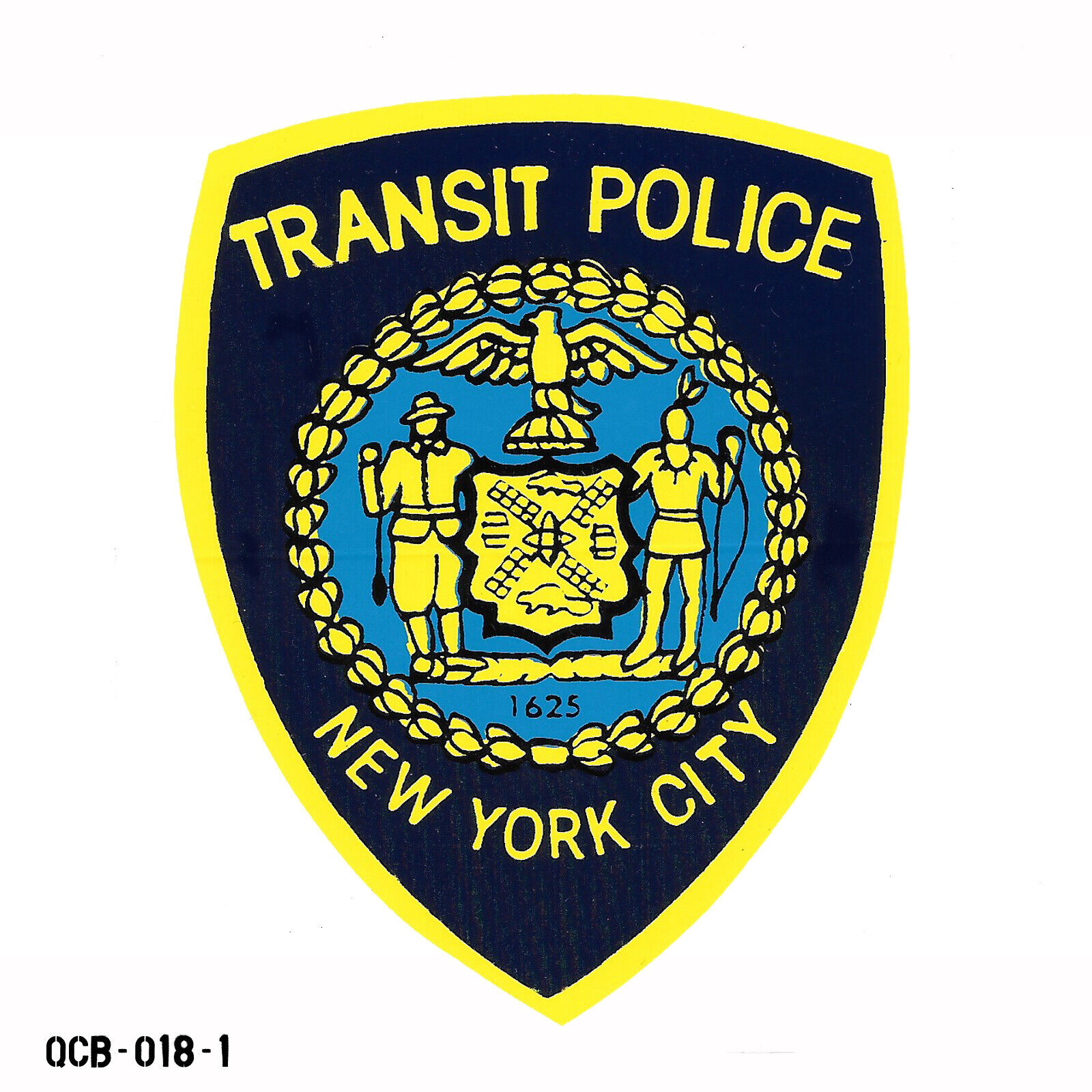 Vintage NYC New York City Transit Police Department Sticker Decal
