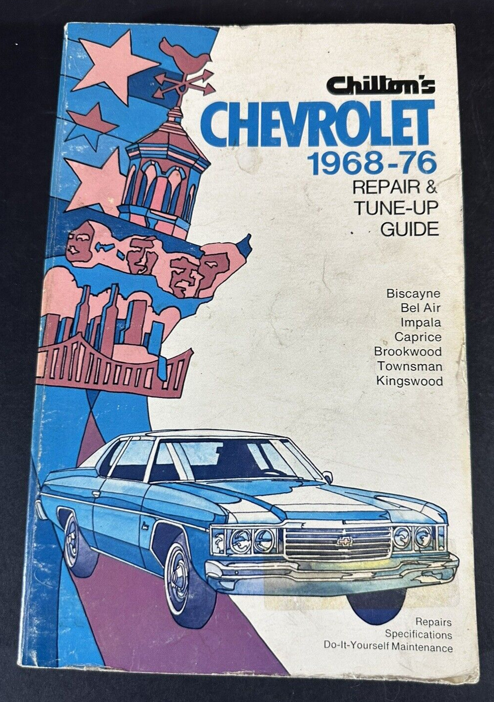 Chilton's CHEVROLET Repair & Tune-Up Guide 1968-76 Hardcover Specifications USED