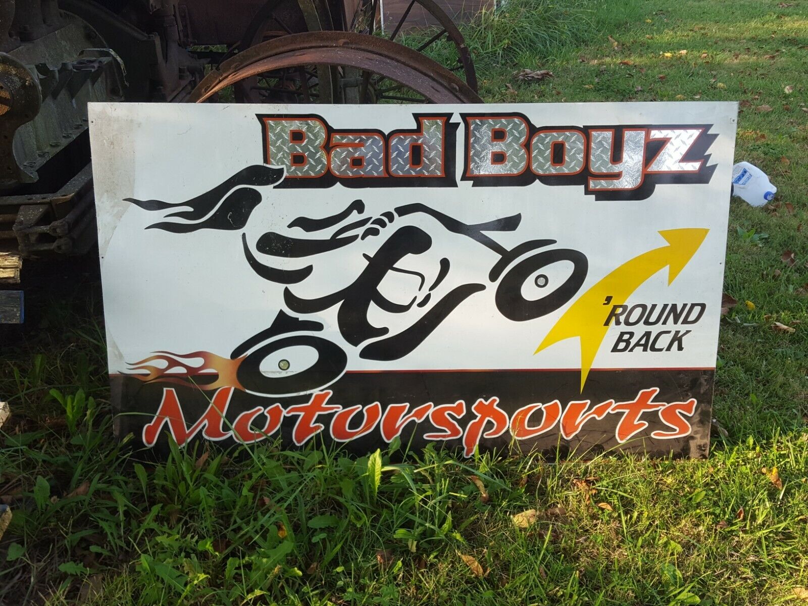 Bad Boyz Motorsports Motorcycle Sign Independence Ks  Man Cave