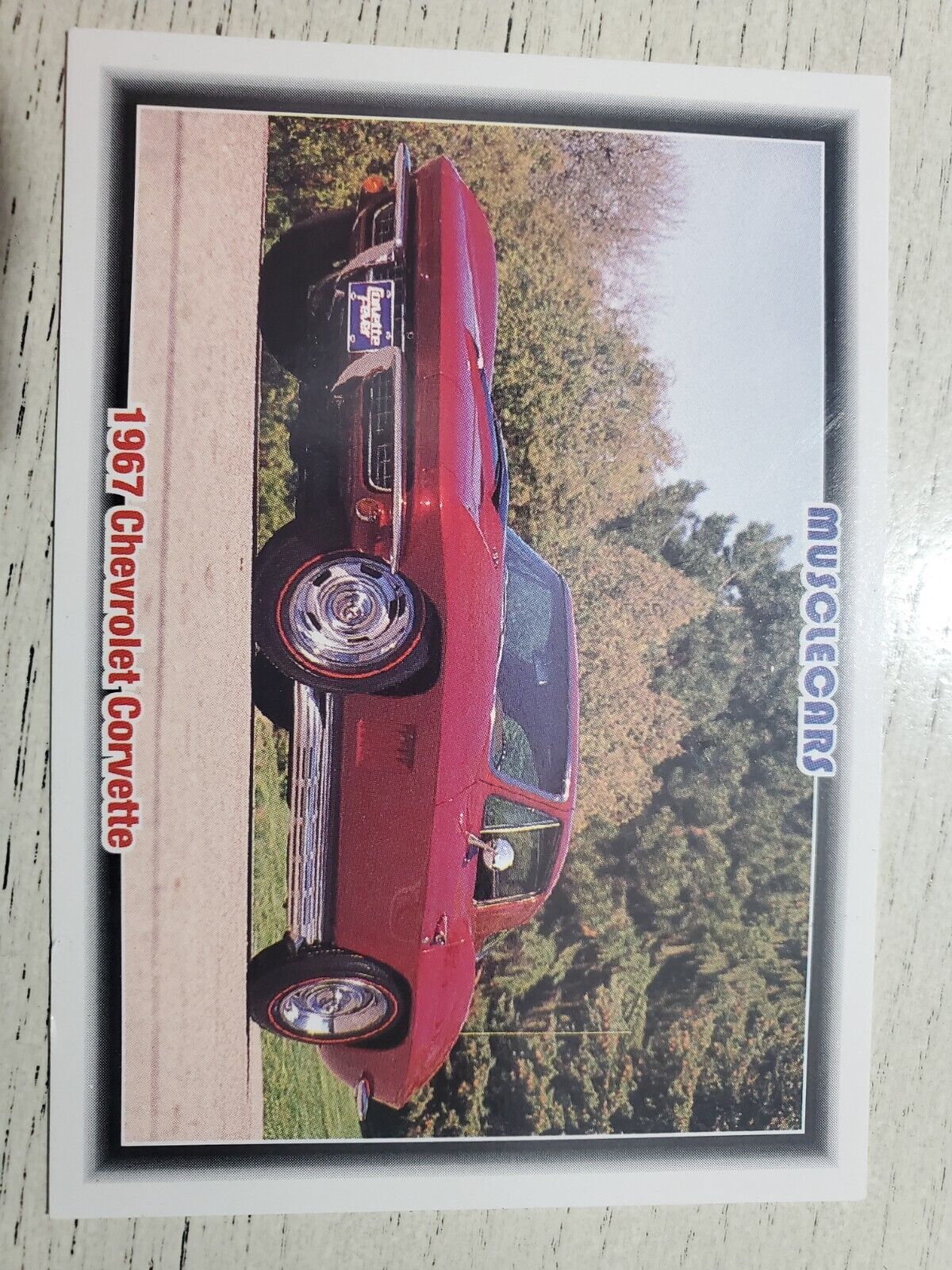 1967 chevrolet corvette collectors card