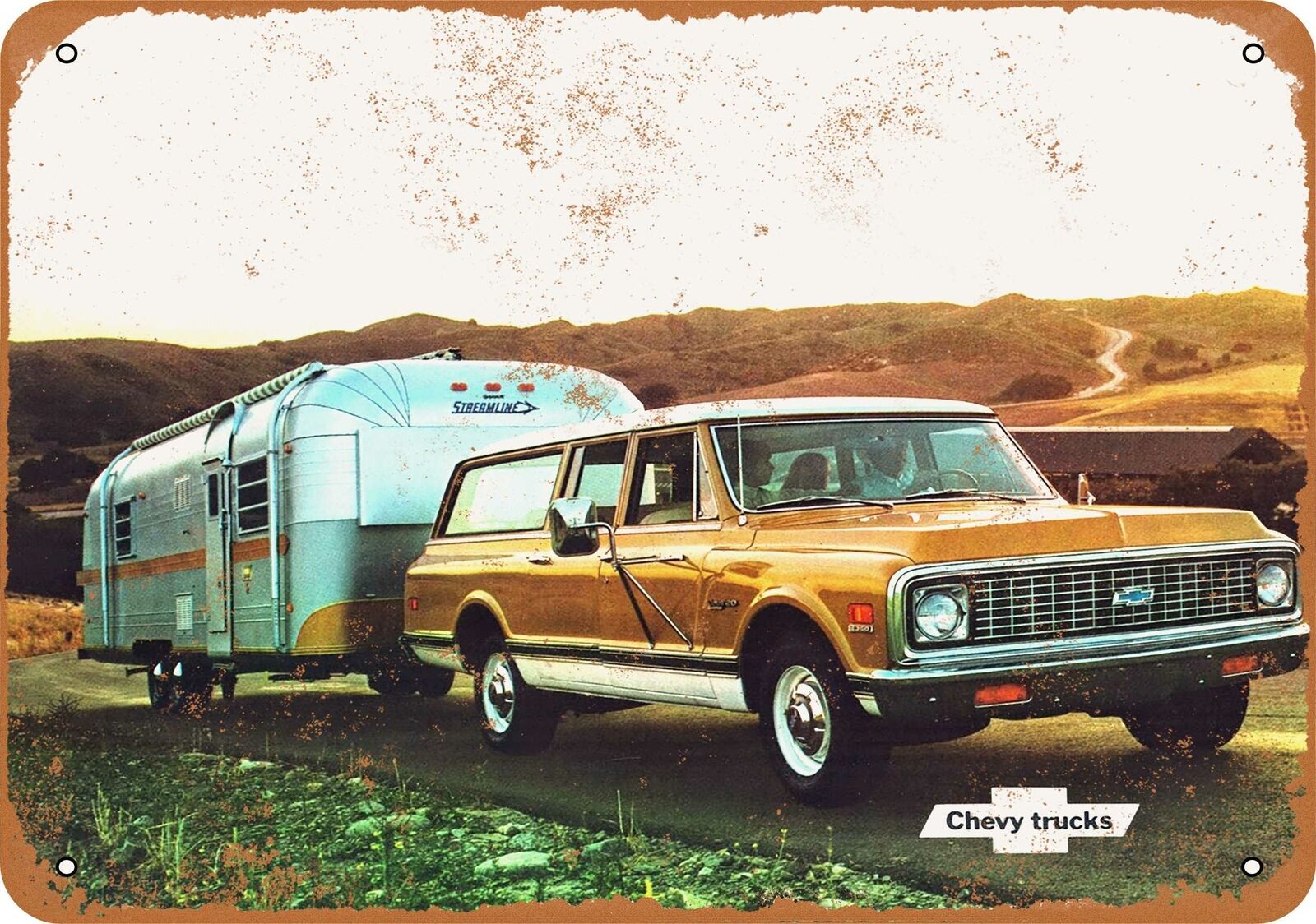 Metal Sign - 1972 Chevrolet Suburban - Vintage Look Reproduction