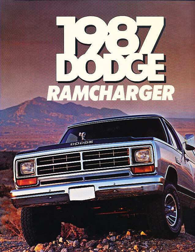 1987 Dodge Ramcharger Deluxe Sales Brochure Catalog J0615