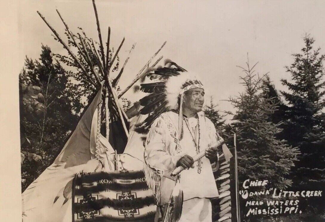 Chief Littlecreek Dawa Littlecreek Head Waters Mississippi Tomahawk Headdress