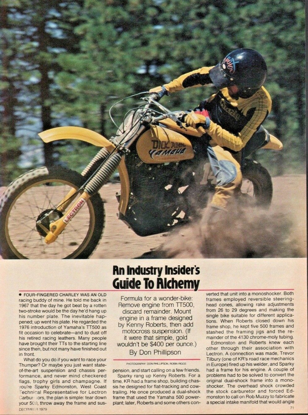 1979 Insider\'s Yamaha 500 - 4-Page Vintage Motorcycle Article