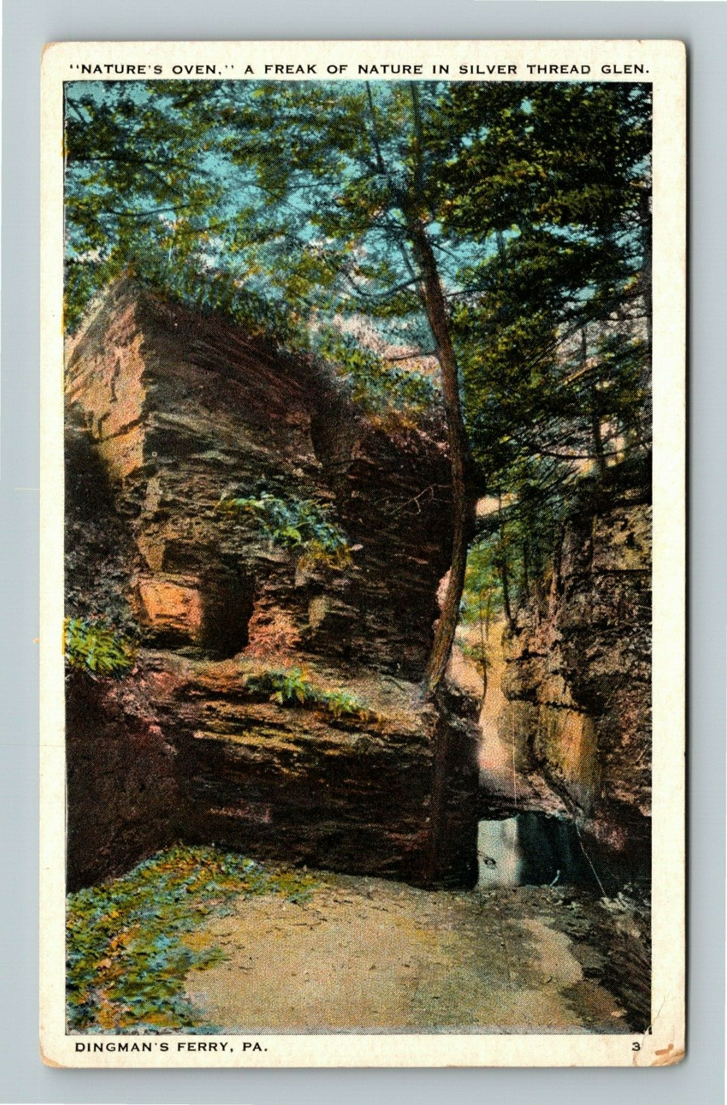 Dingman\'s Ferry PA-Pennsylvania, SILVER THREAD GLEN, SCENIC, Vintage Postcard