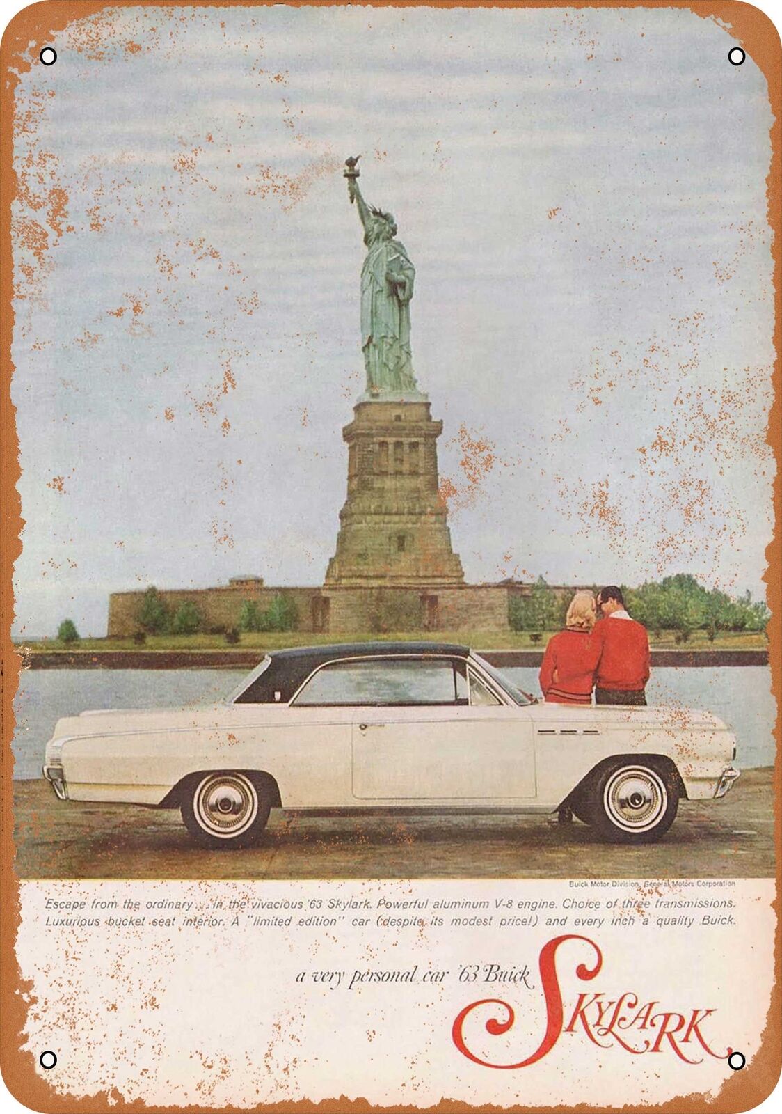 Metal Sign - 1963 Buick Skylark - Vintage Look Reproduction