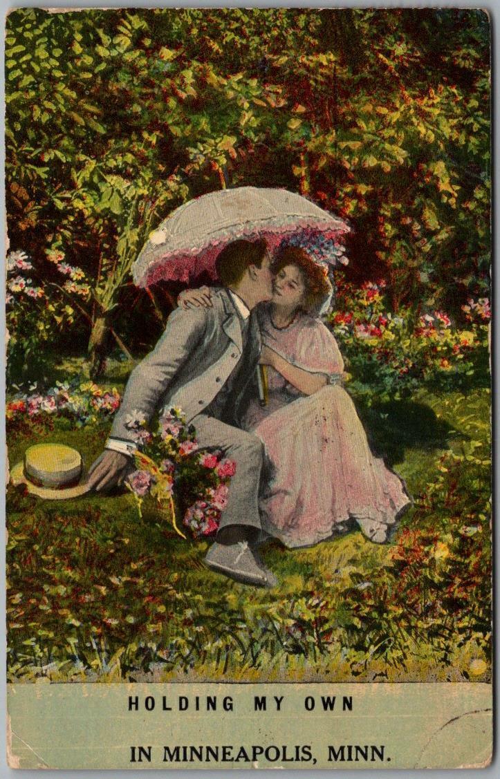 Vintage 1911 MINNEAPOLIS Minnesota Romance Greetings Postcard \