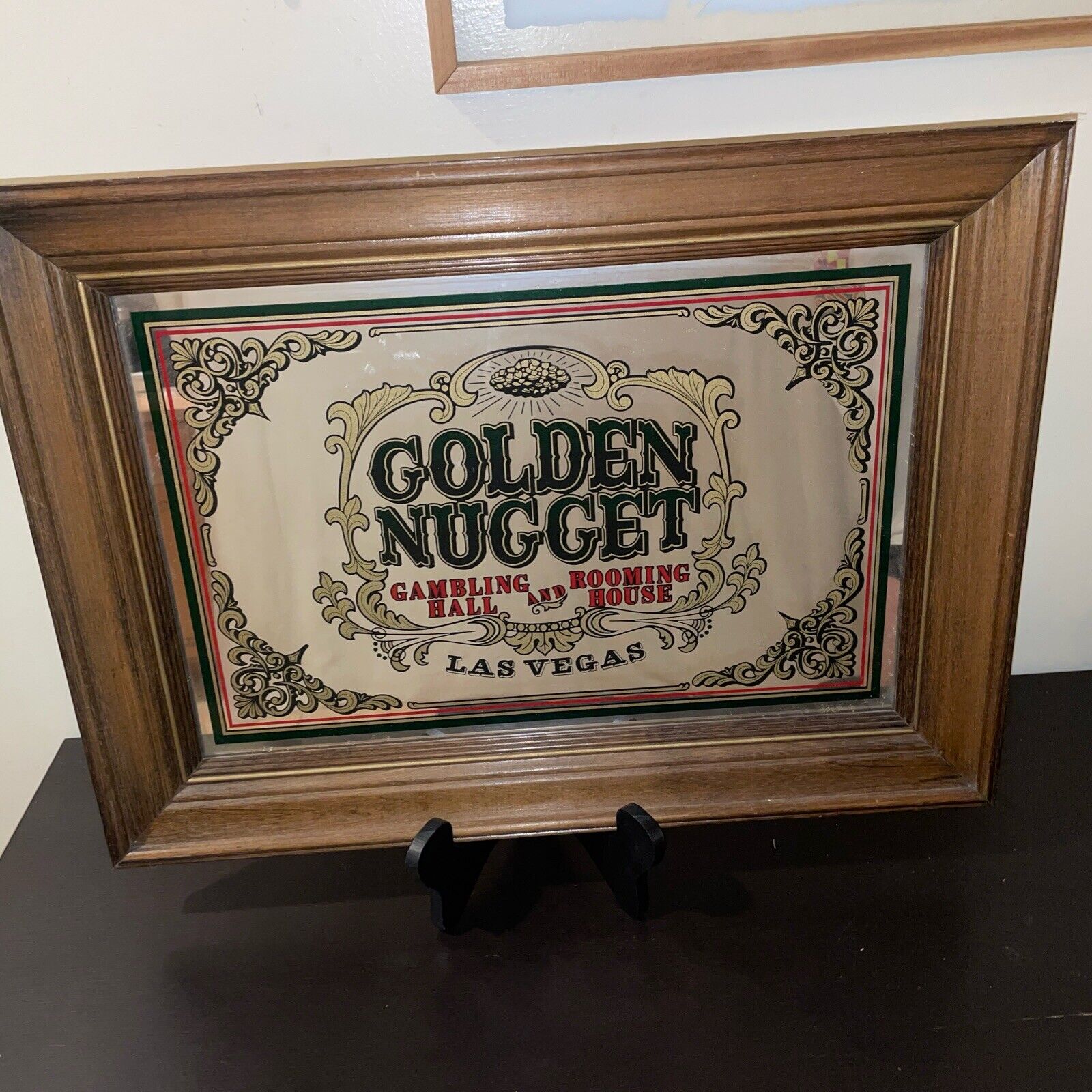 Golden Nugget Casino Gambling Hall Rooming House Vintage 1977 Las Vegas Mirror