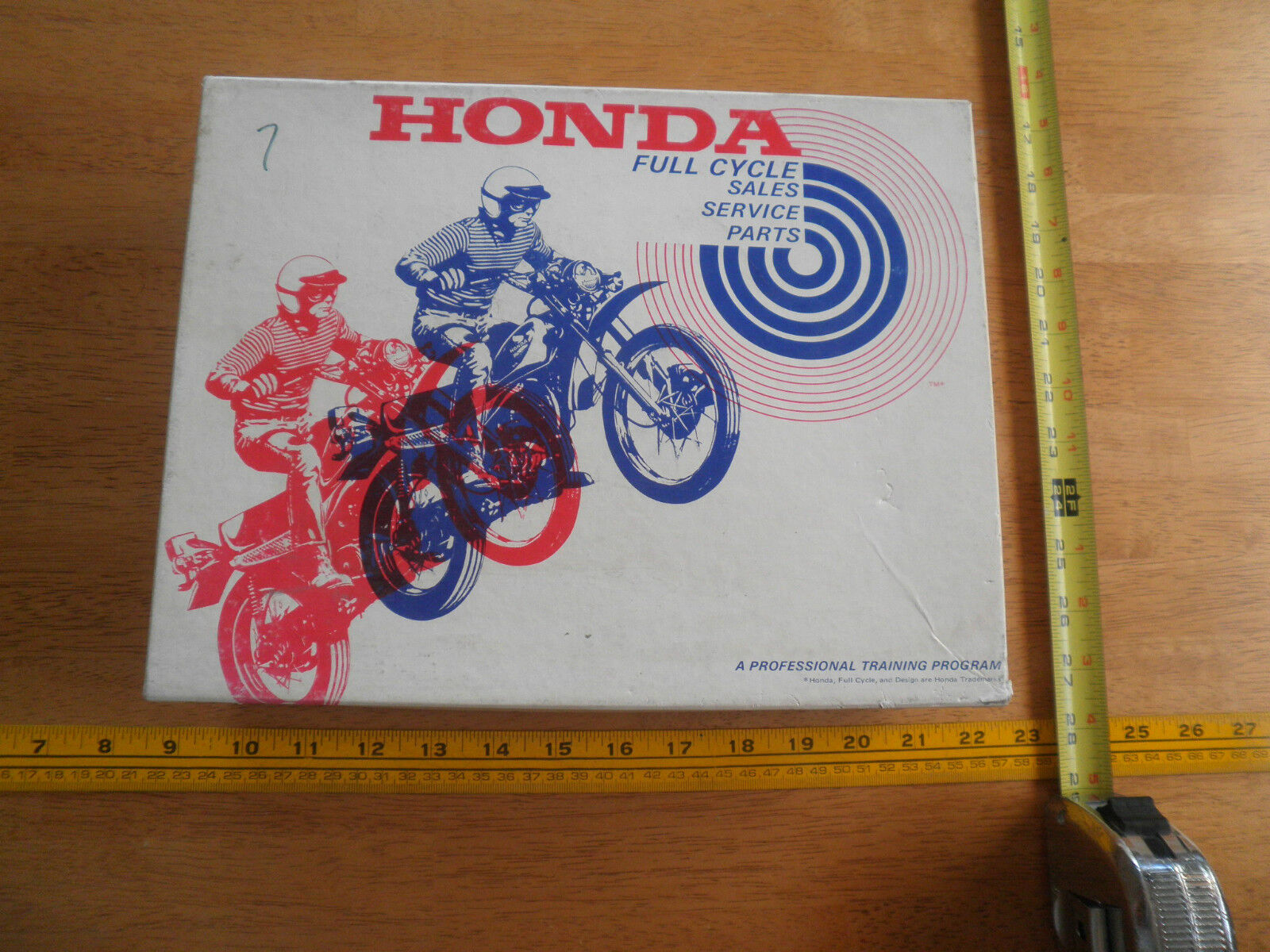 1975 Honda Motorcycles shop owners 3-Phase Charge pamphlets cassette tape in box