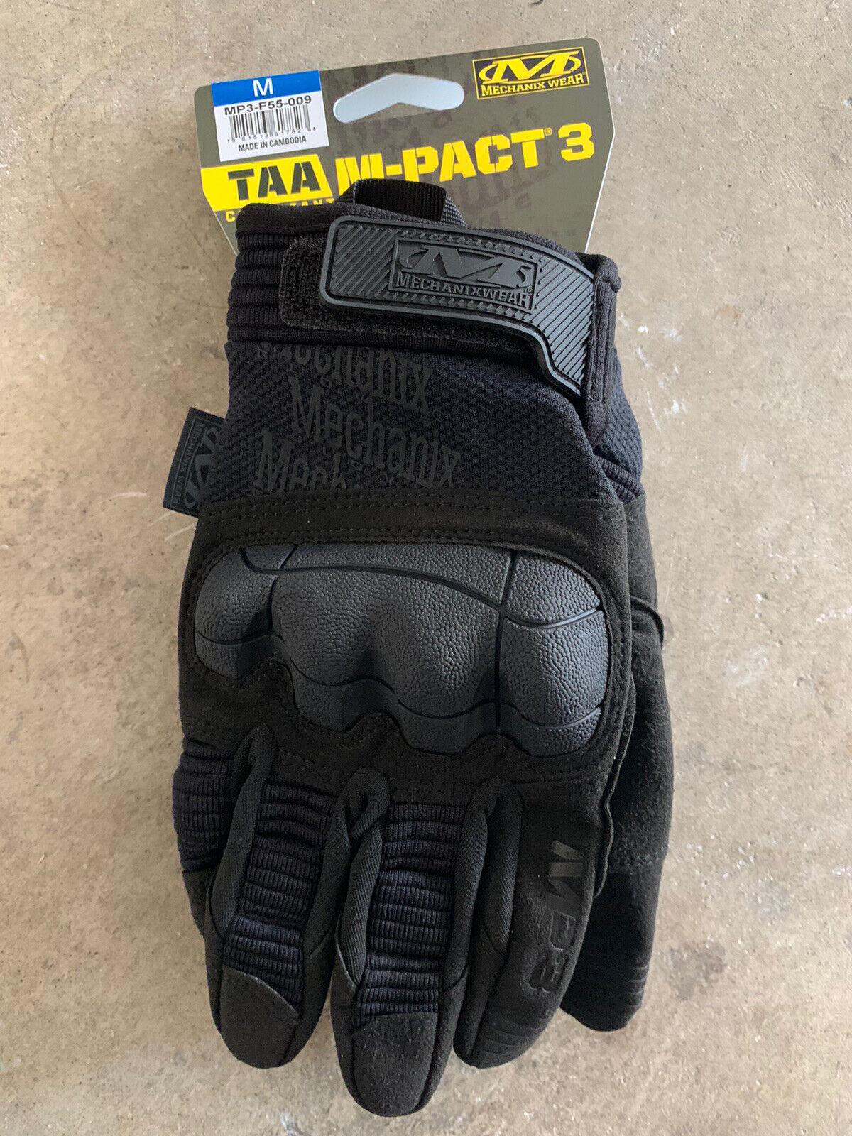 Medium Mechanix Wear M-Pact 3 Covert Tactical Work Gloves Medium All Black.