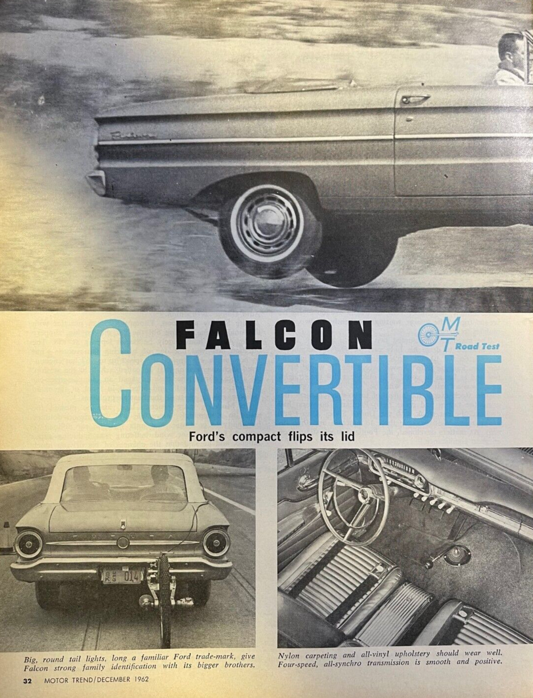 1962 Road Test Ford Falcon Futura Convertible