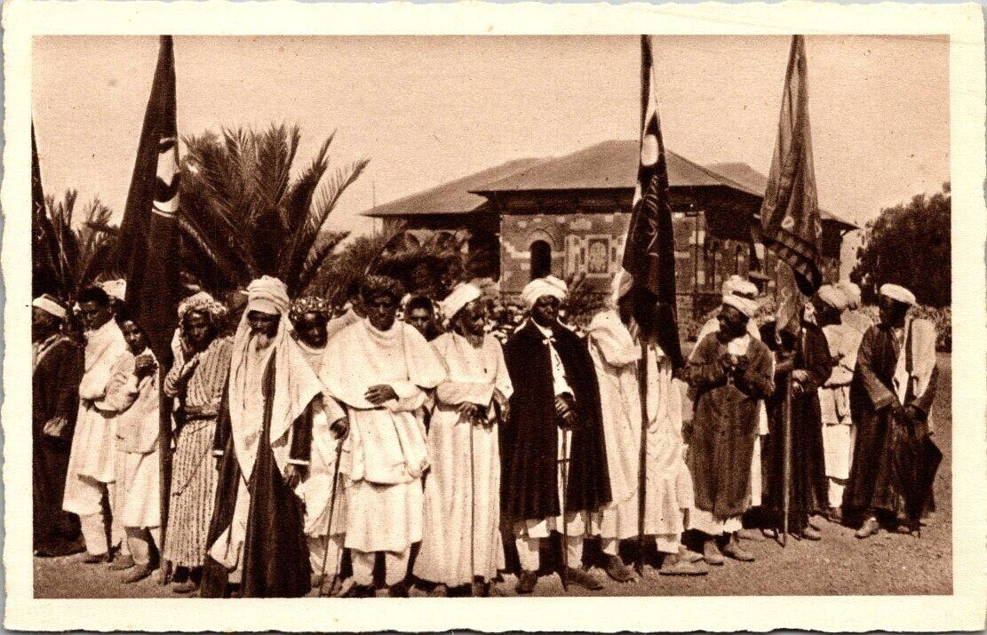 Vintage 1930s Eritrea Colonia Italiana Muslim Brotherhood PPC Military Postcard