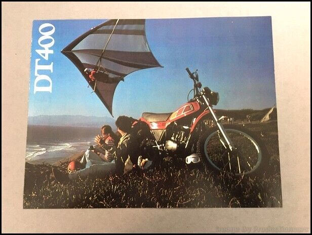 1977 Yamaha DT400 Bike Vintage Original Motorcycle Sales Brochure Folder
