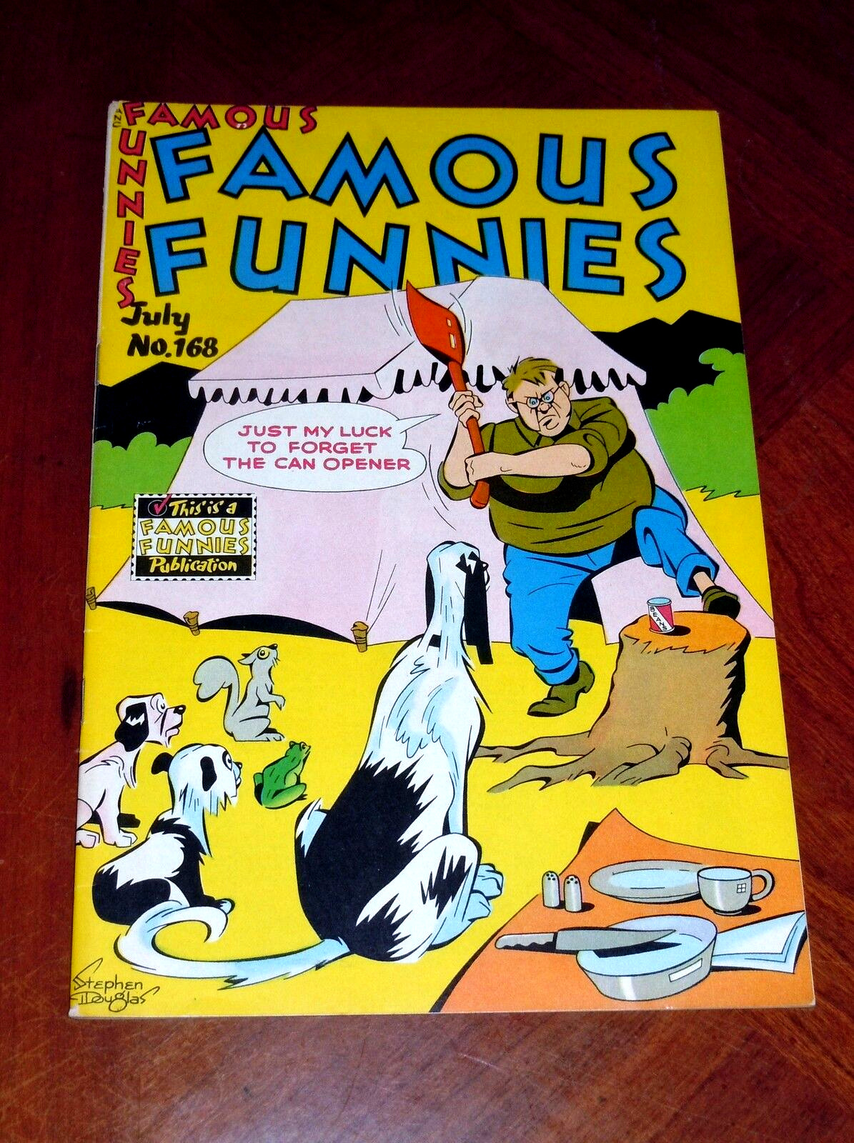 FAMOUS FUNNIES #168 (1948).  VF- (7.5) cond. BUCK ROGERS  High Grade