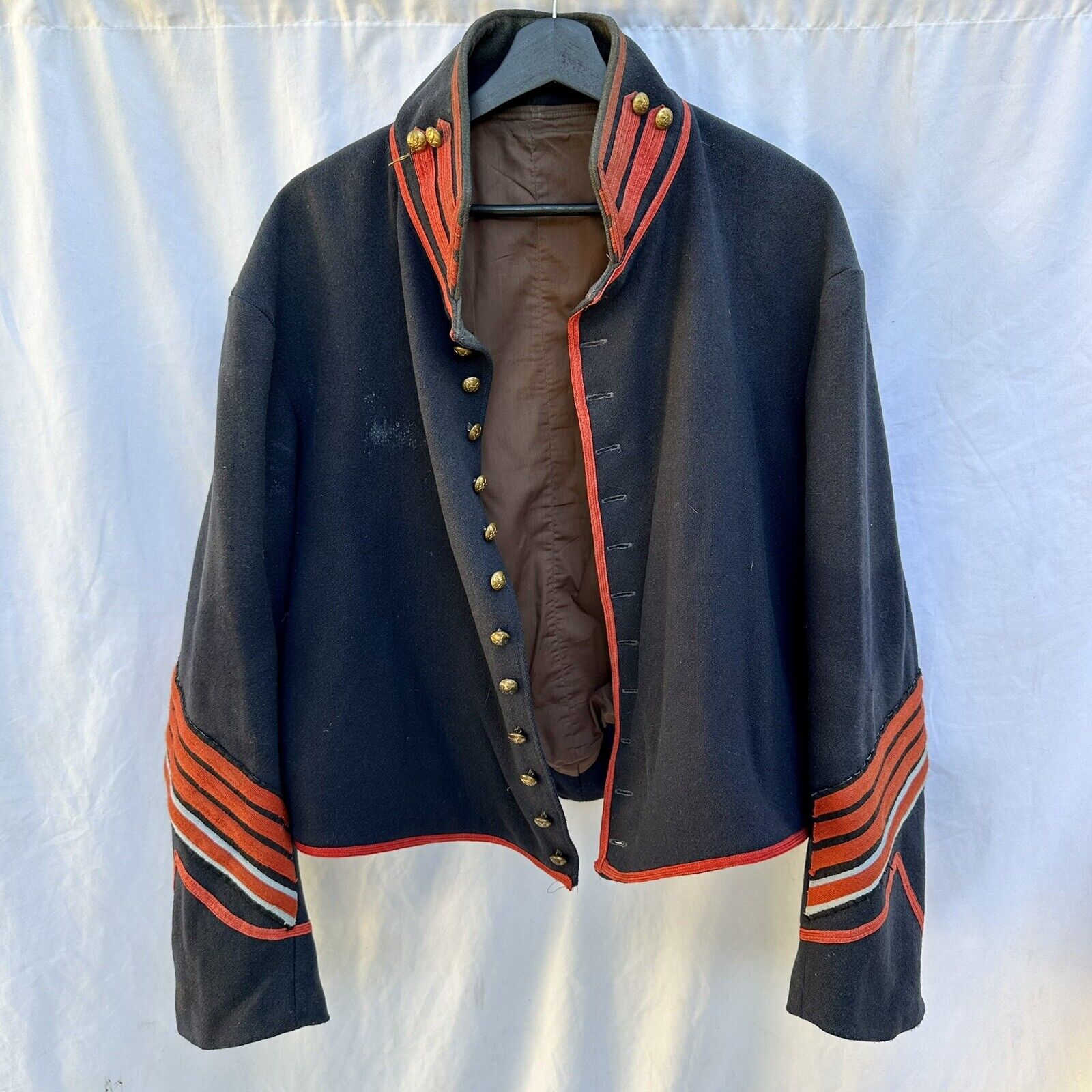 Vintage Civil War Reenactment Union Artillery Shell Jacket Coat Wool Size 44