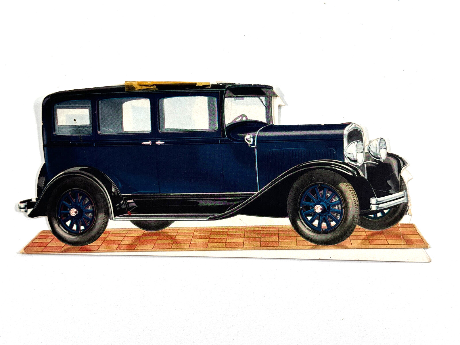 RARE Salesman Sample Diecut 1929 Chrysler Durant Car Sedan Advertising Display