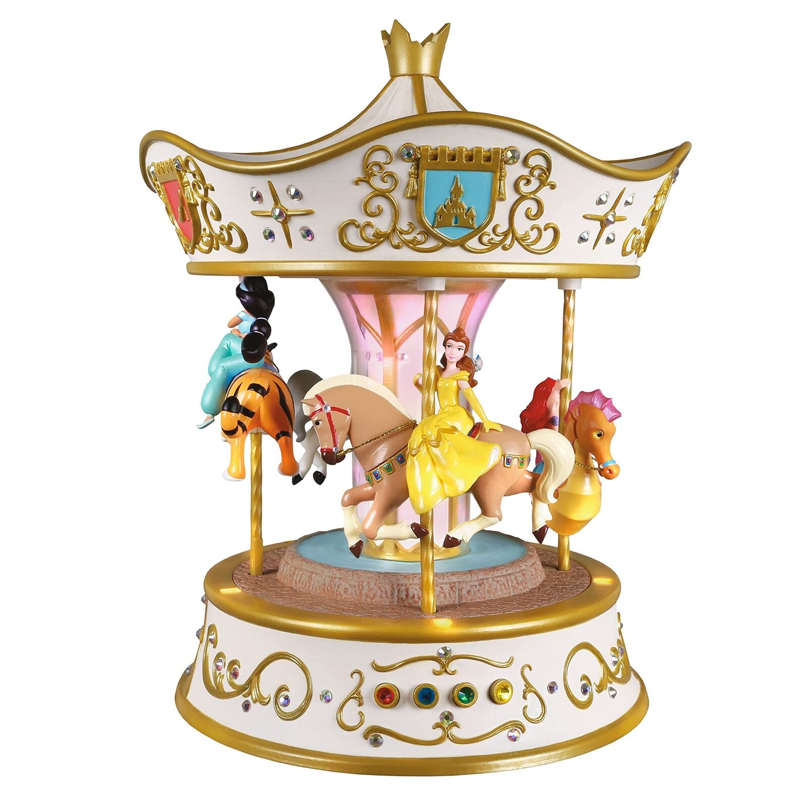 Hallmark 2021 Dreams Go Round Carousel Disney Princess Tabletop Decoration