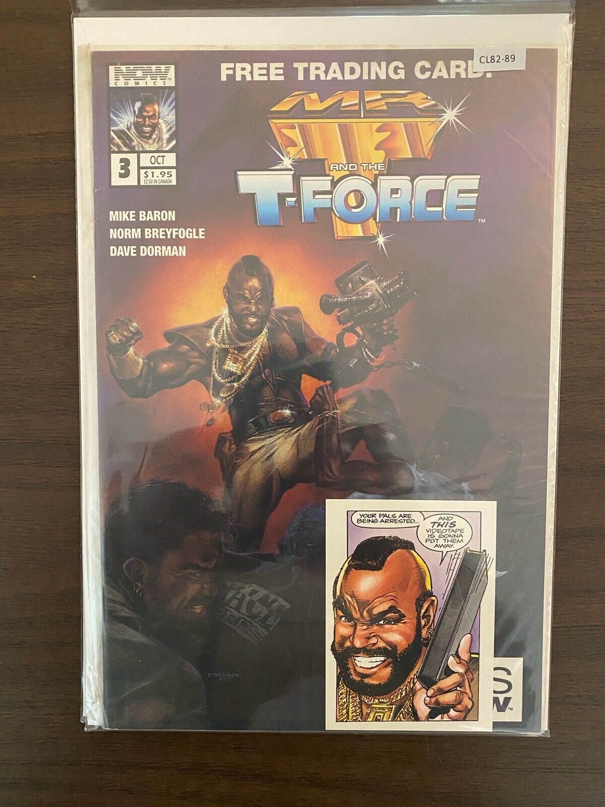 Mr. T and the T-Force 3 w/ Card Sealed High Grade Now Comic CL82-89