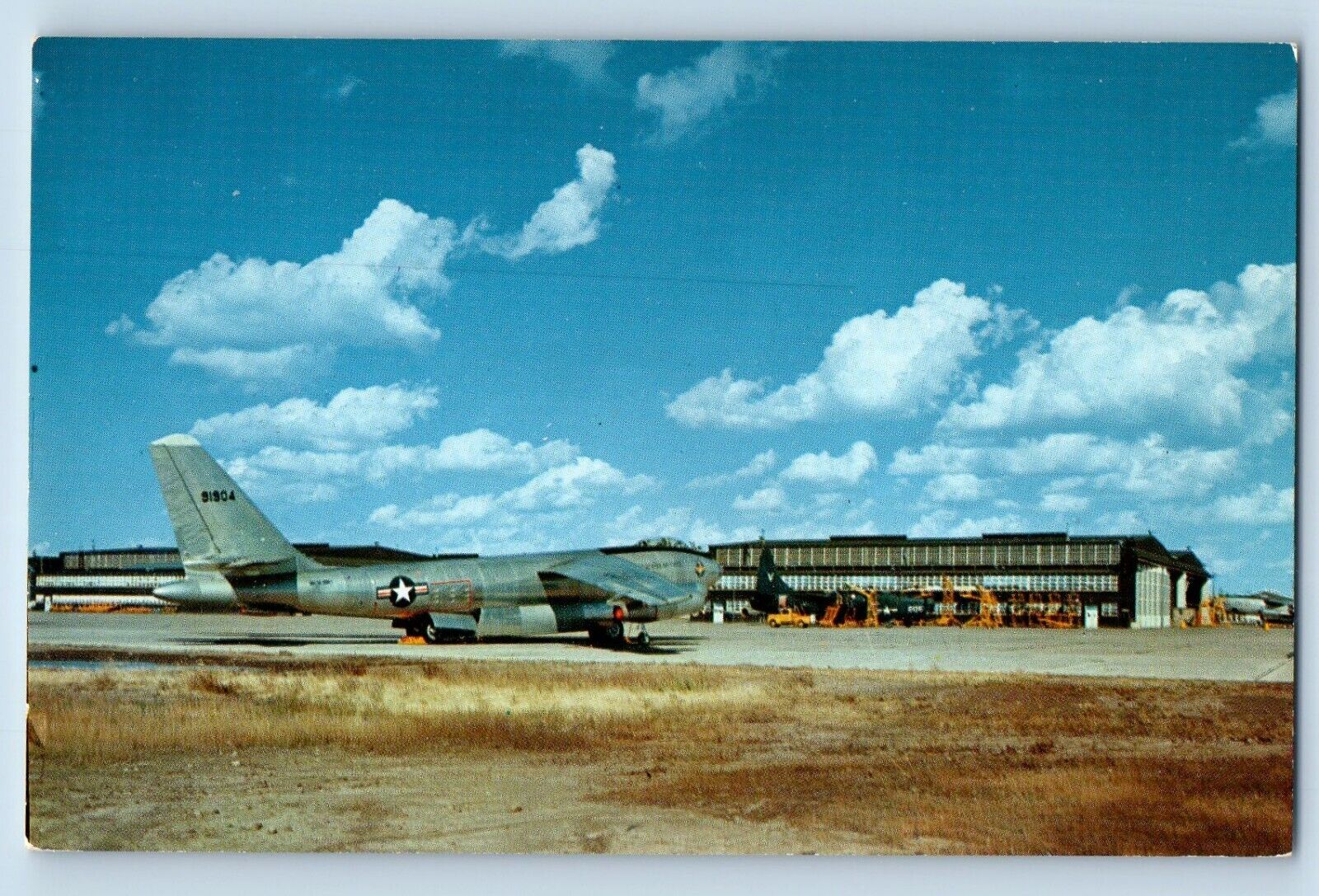 Amarillo Texas TX Postcard B-47 Stratojet Bomber Amarillo Air Force Base 1960