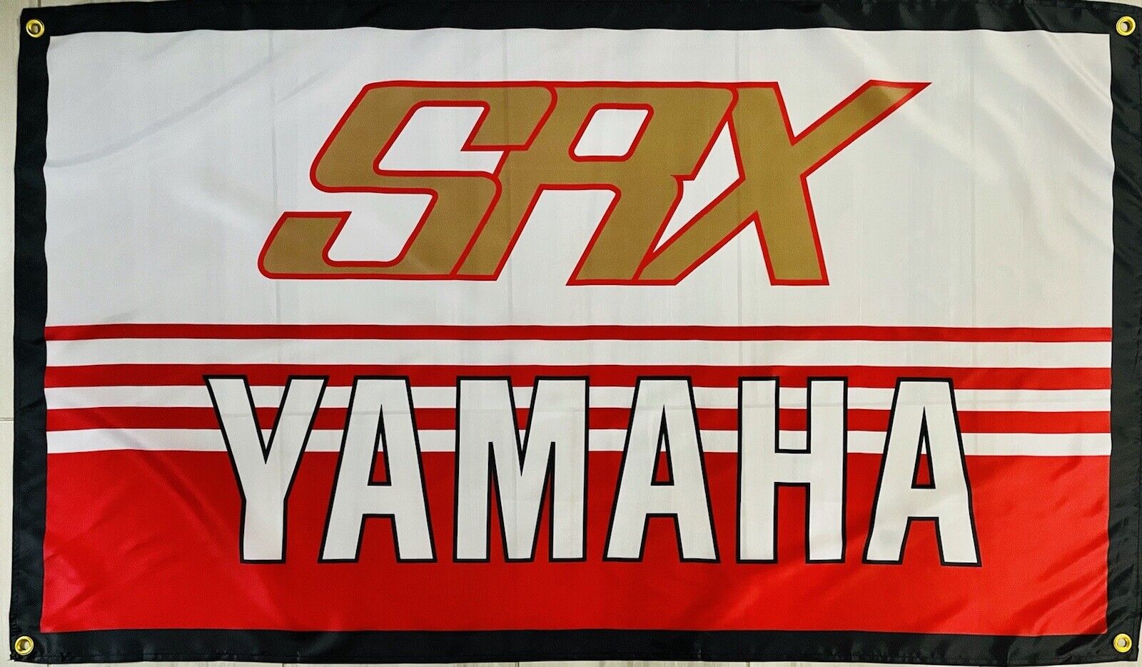 Yamaha SRX 3x5ft FLAG BANNER FLAG MAN CELLAR GARAGE SNOWMOBILES 100% Polyester