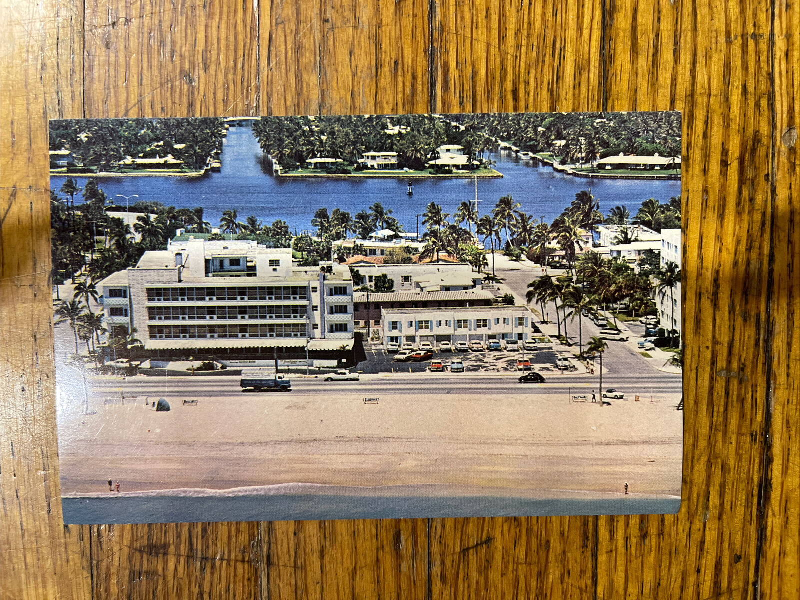 Vintage 1970s The Marlin Beach Hotel Fort Lauderdale Florida postcard