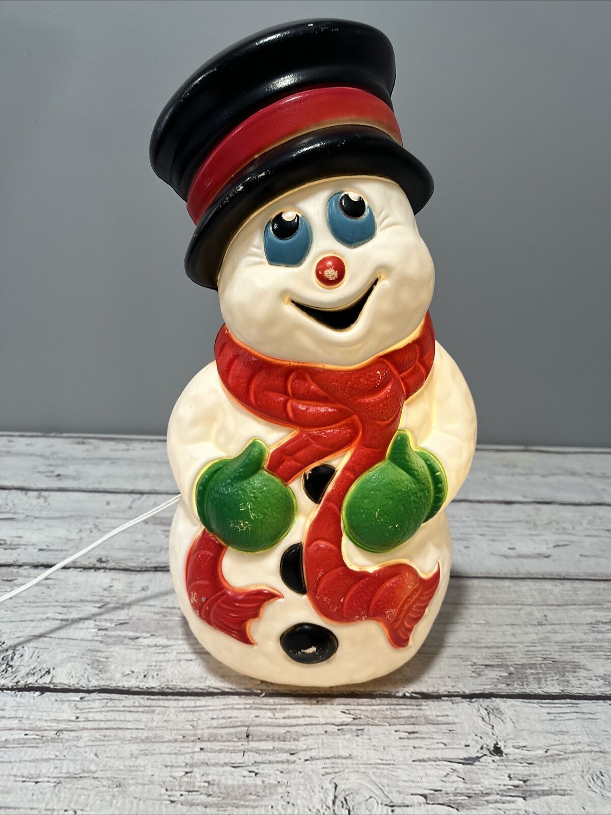 Vintage 18” 1999 Grand Venture Frosty Snowman Christmas Blow Mold Working