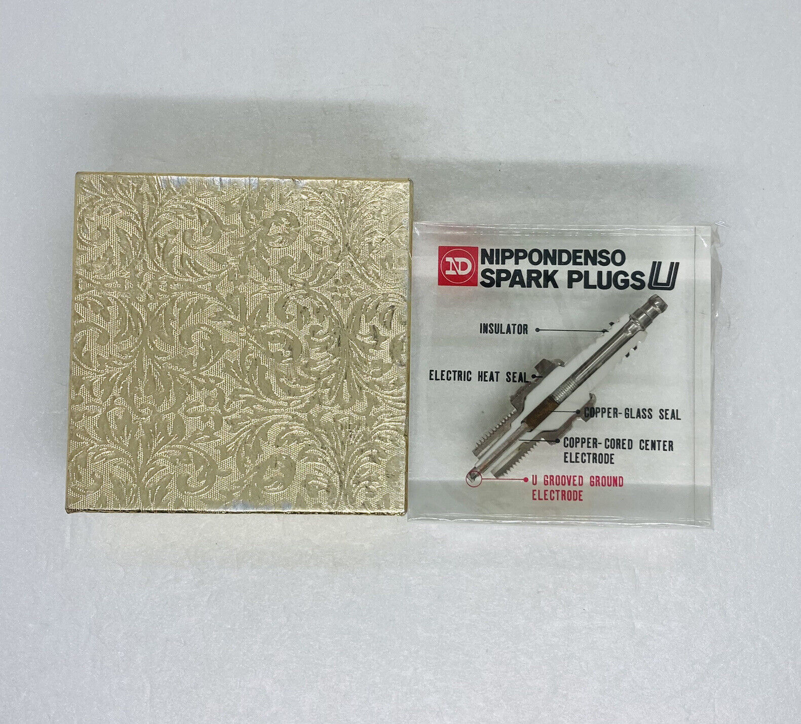 Rare ND NIPPONDENSO SPARK PLUG Custom Resin Paperweight 3.5” Unique Art Decor 25