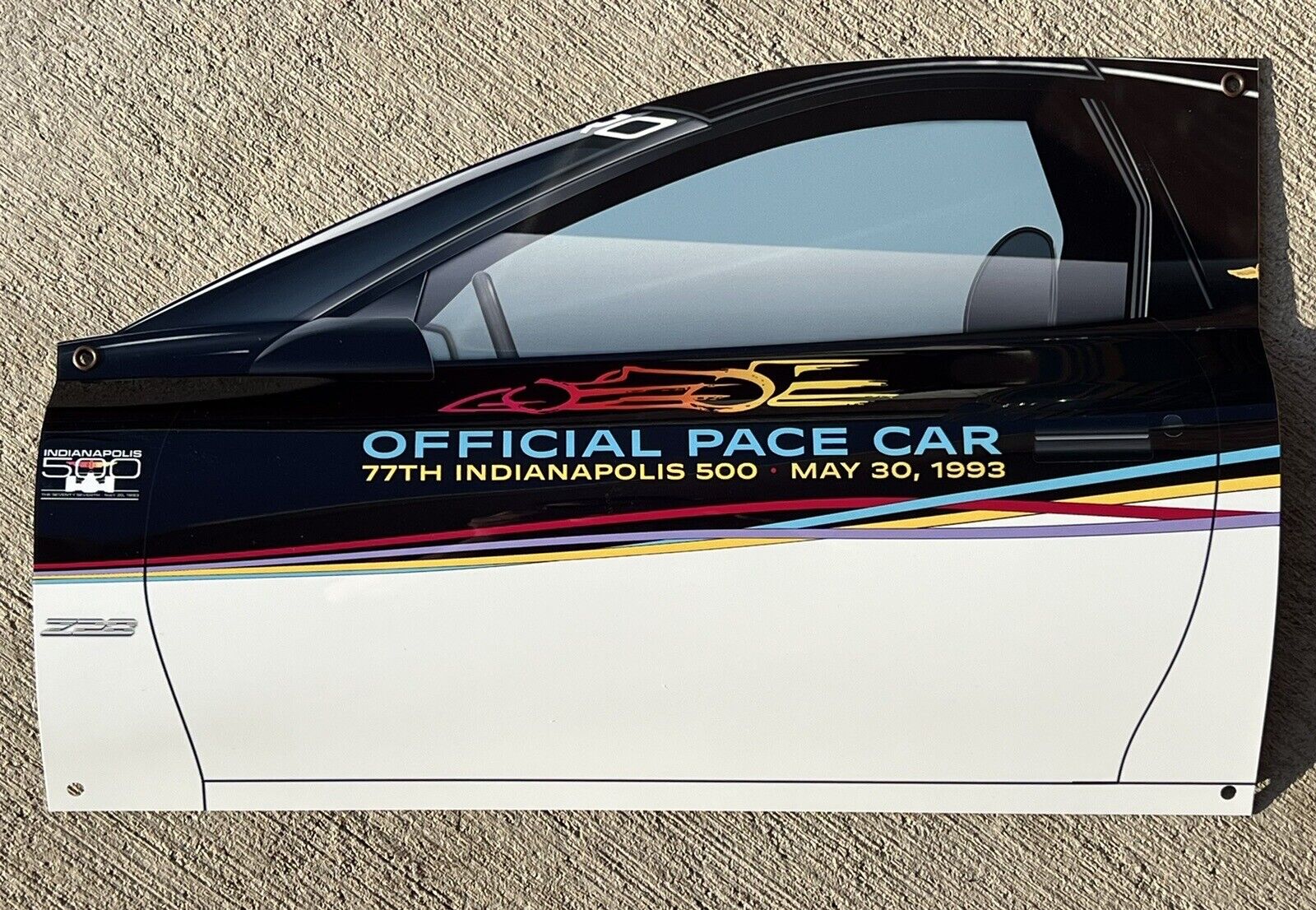 WOW 1993 Chevy Camaro Indy 500 Pace Car Door Style Sign