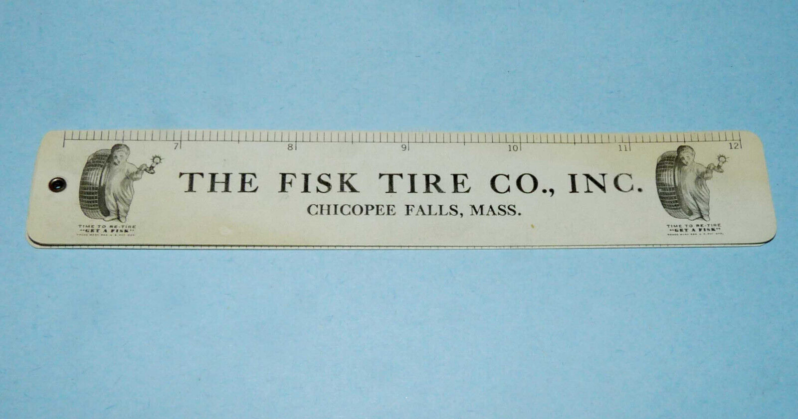 Fisk Tire Company Promotional Folding Ruler 1930s