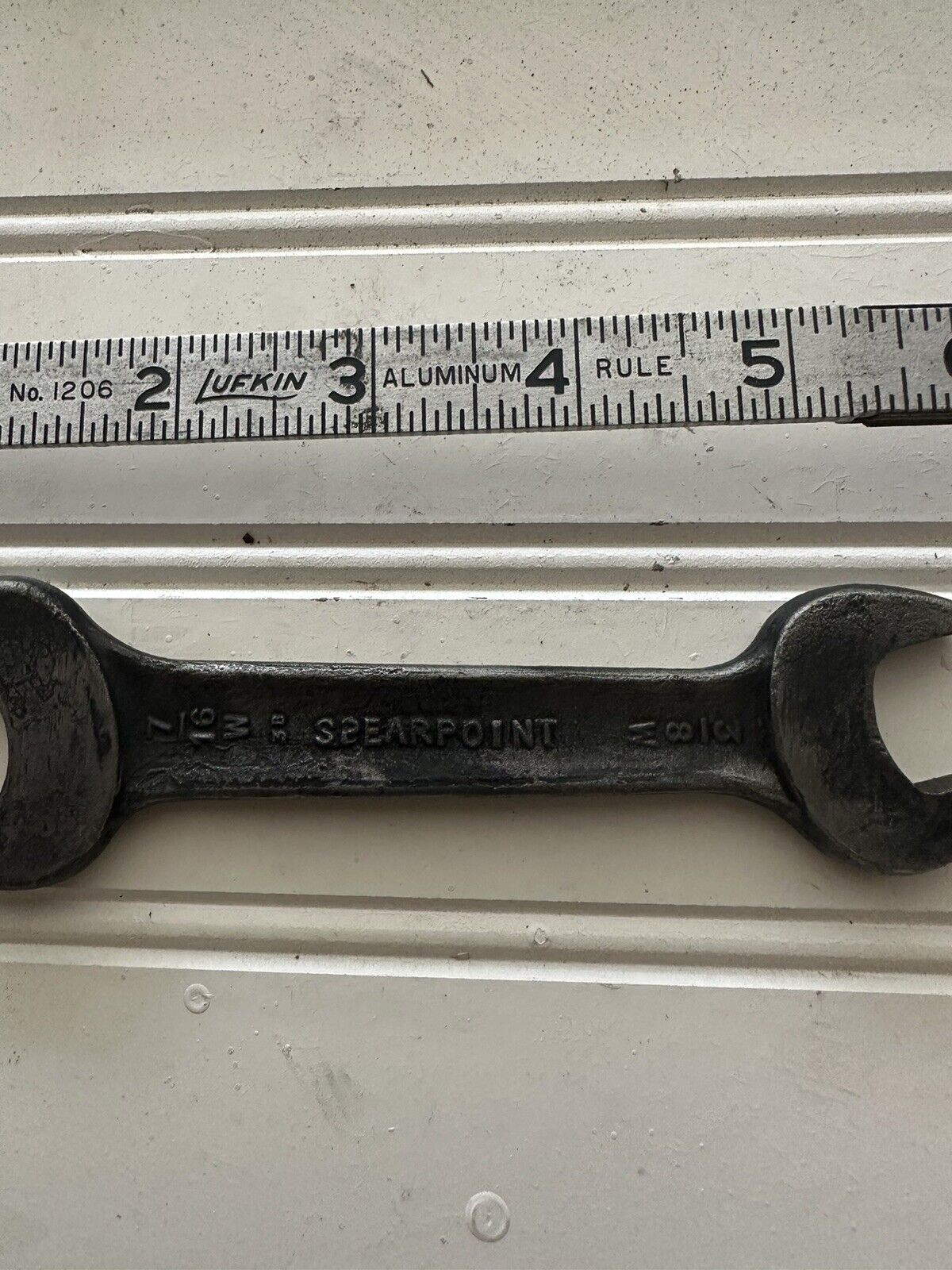 Made In England, 1/2 X 7/16 BSF - 3/8 X 7/16 W, BSF/Whitworth dbl. end wrench.