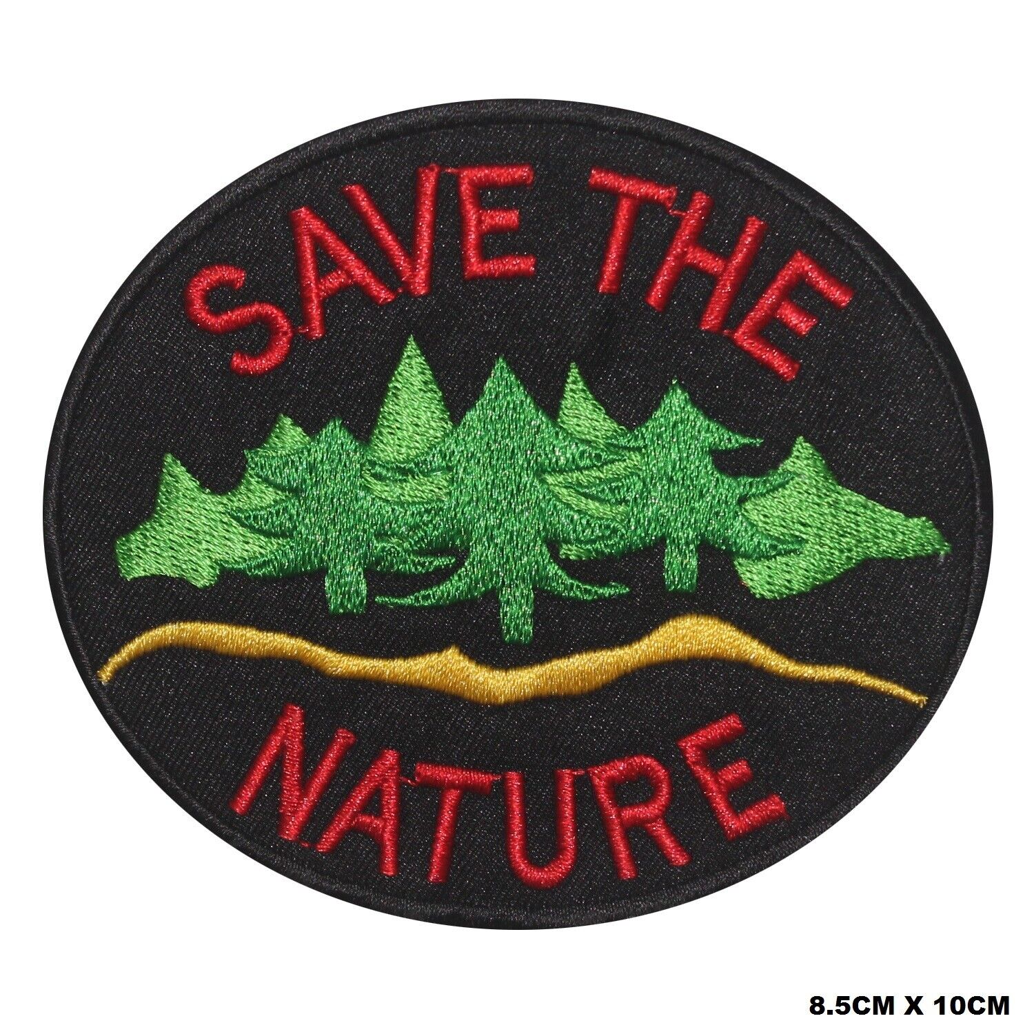 Save The Nature Logo Embroidered Patch Iron On/Sew On Patch Batch