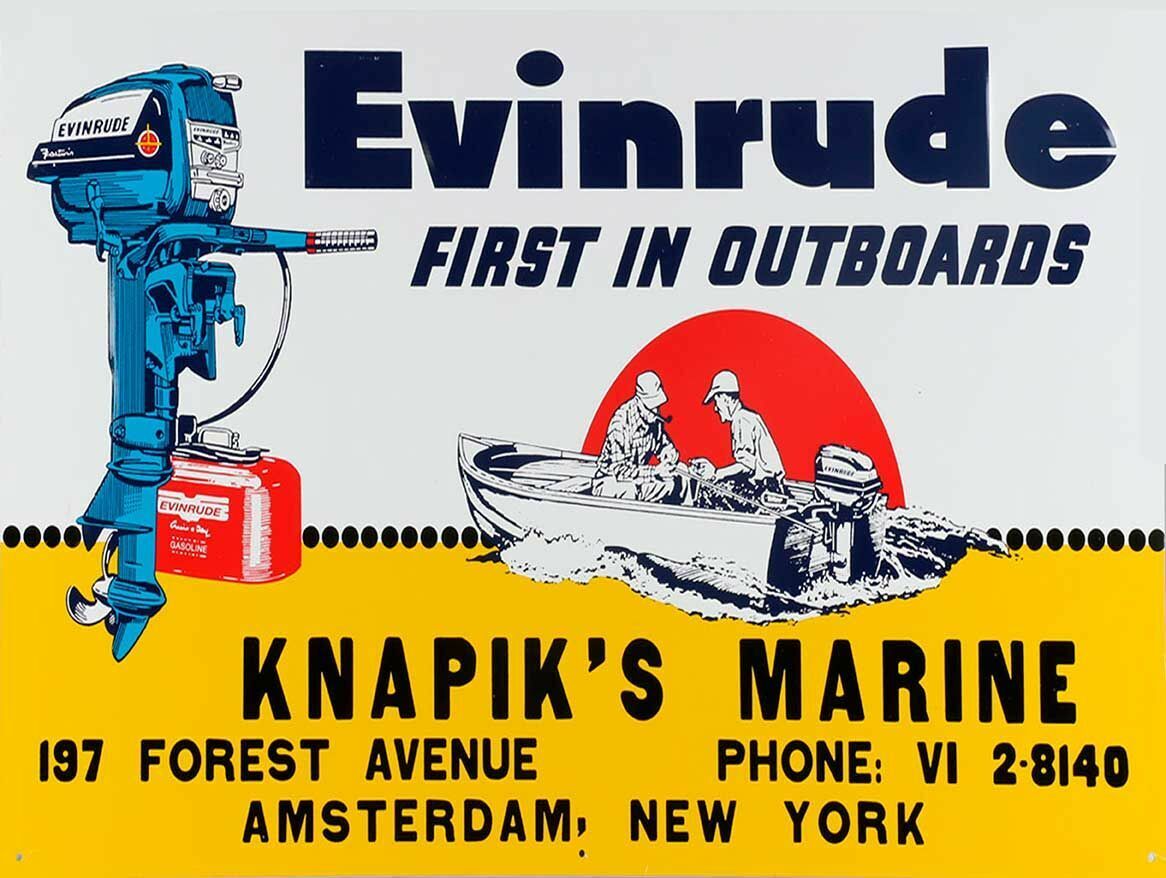 EVINRUDE FIRST IN OUTBOARDS BOAT 16\