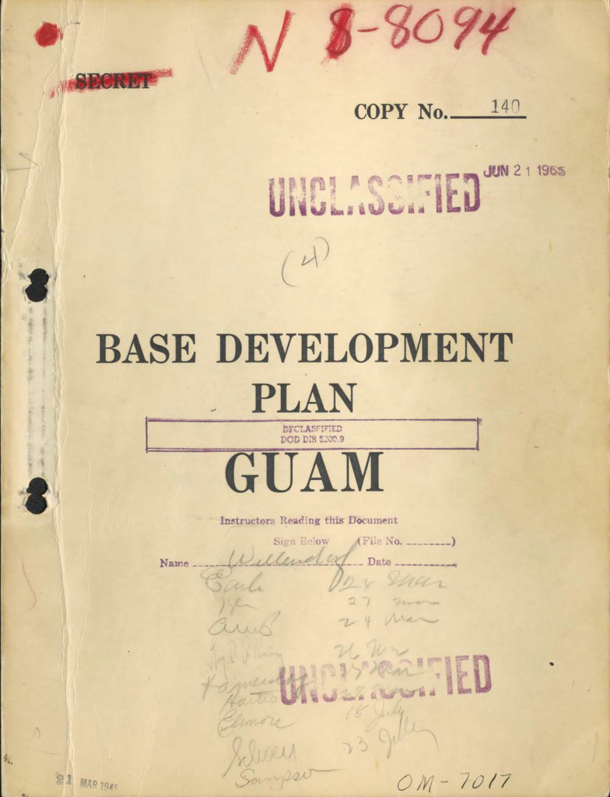 164 Page 1945 Guam Marianas Military Base Airfield Construction Study on Data CD
